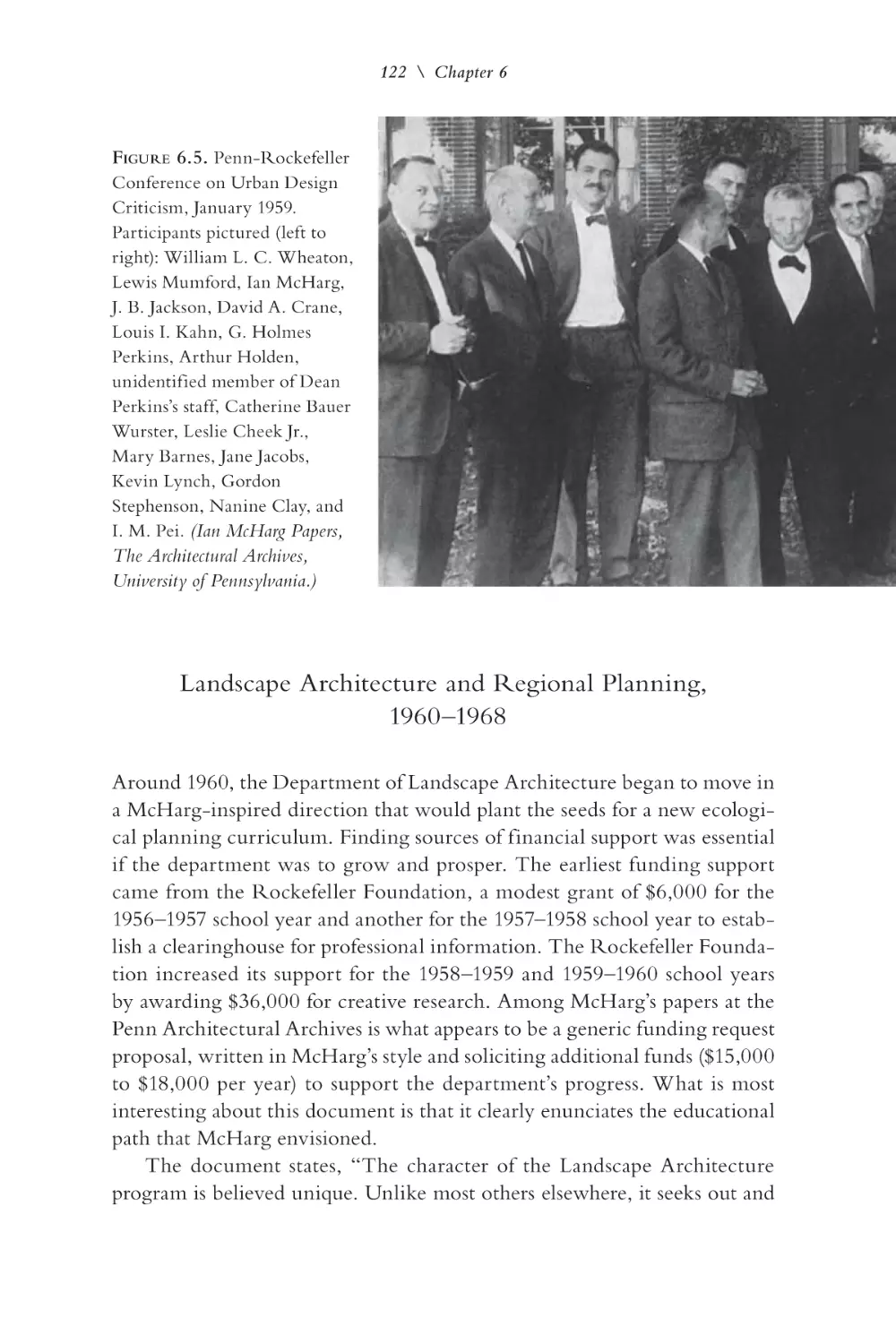 Landscape Architecture and Regional Planning, 1960–1968