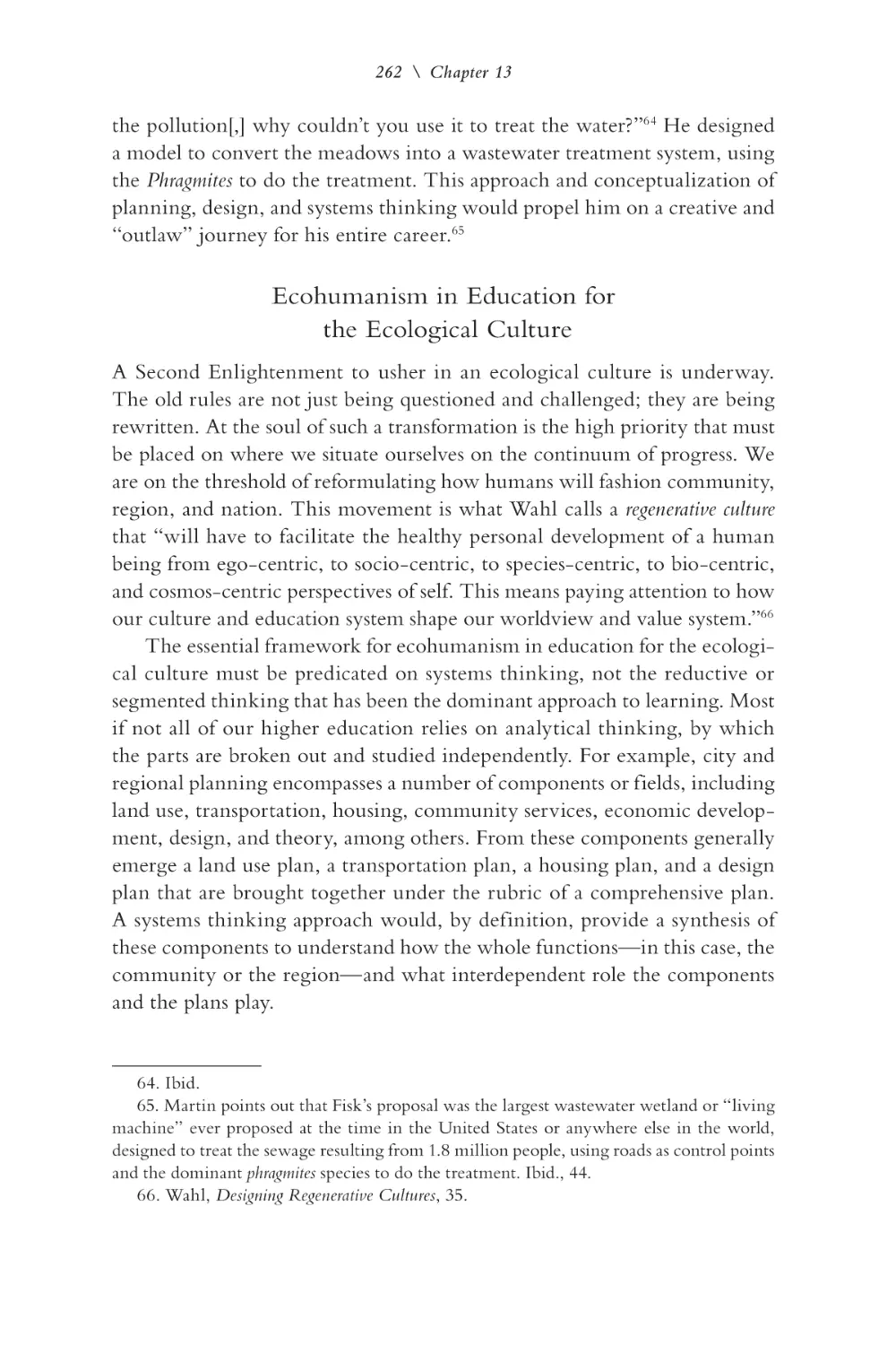 Ecohumanism in Education for the Ecological Culture