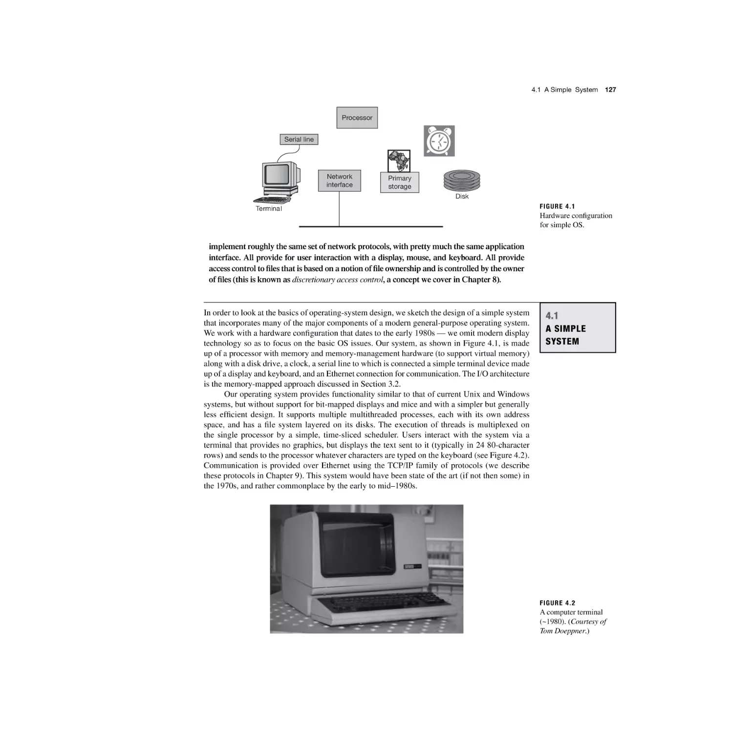 4.1 A Simple System