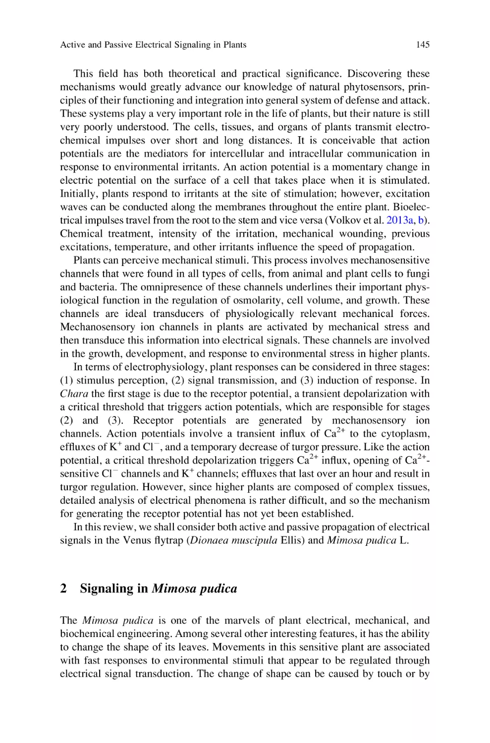 2 Signaling in Mimosa pudica