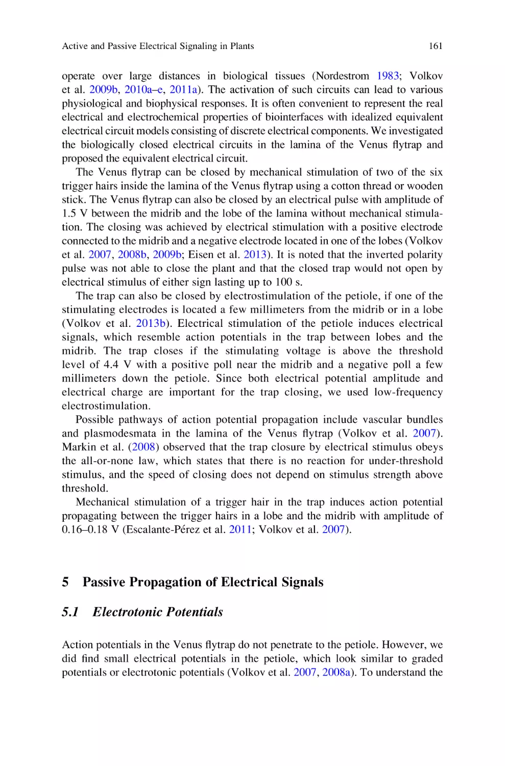 5 Passive Propagation of Electrical Signals
5.1 Electrotonic Potentials