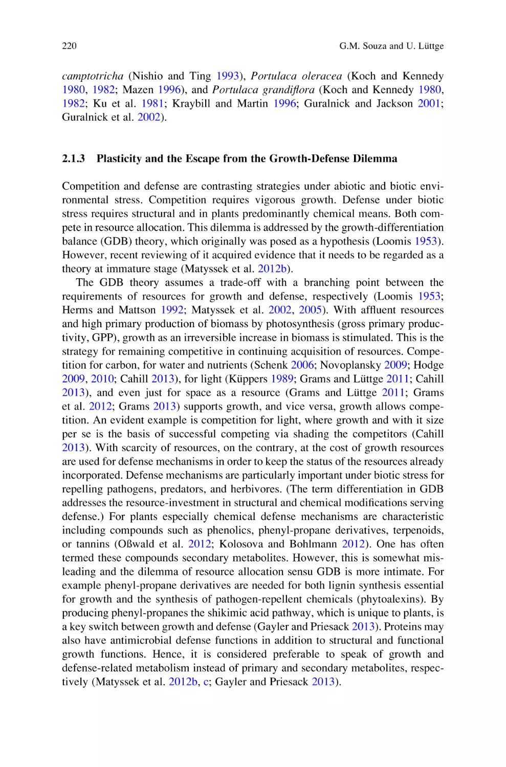 2.1.3 Plasticity and the Escape from the Growth-Defense Dilemma