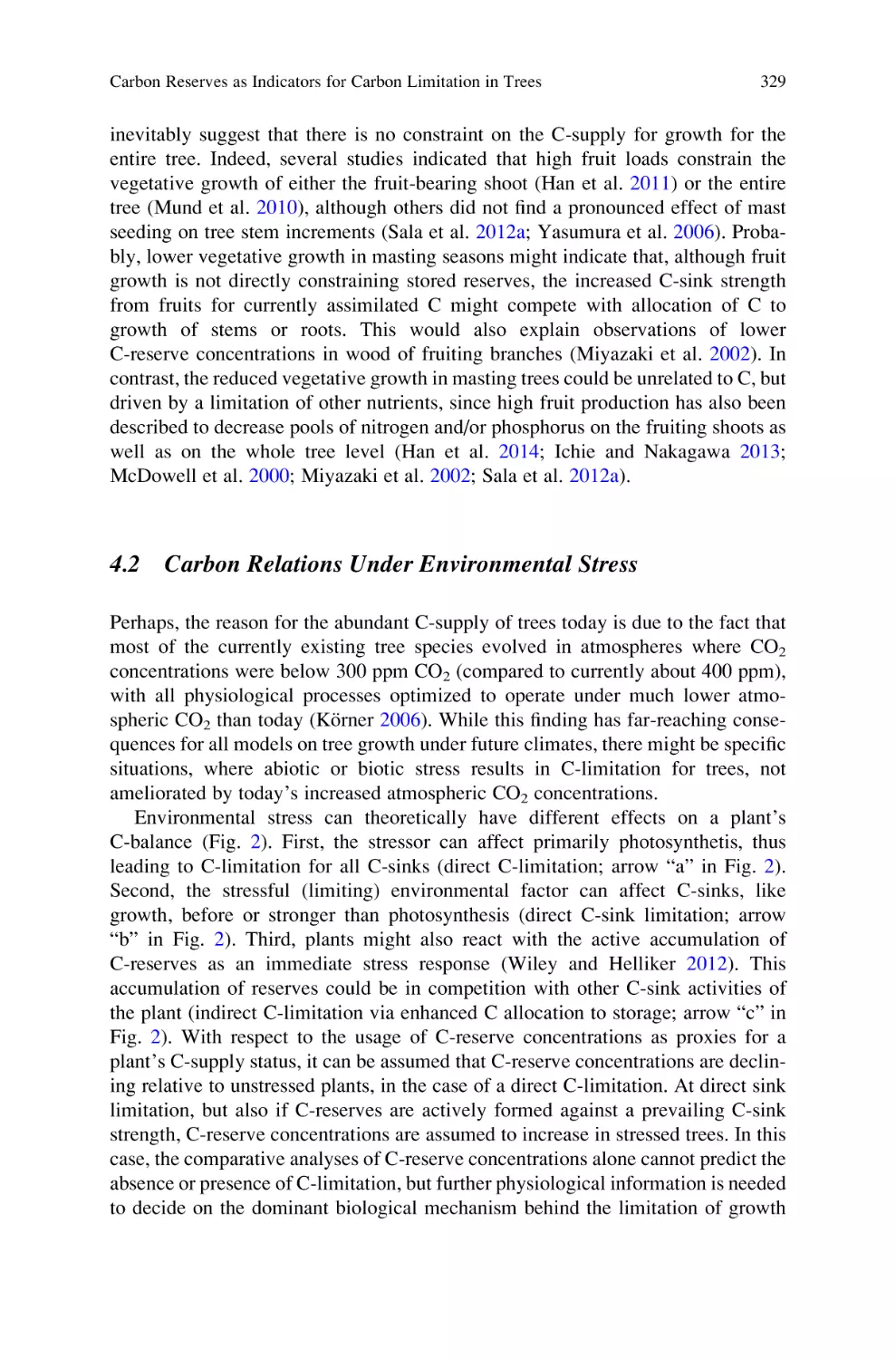 4.2 Carbon Relations Under Environmental Stress