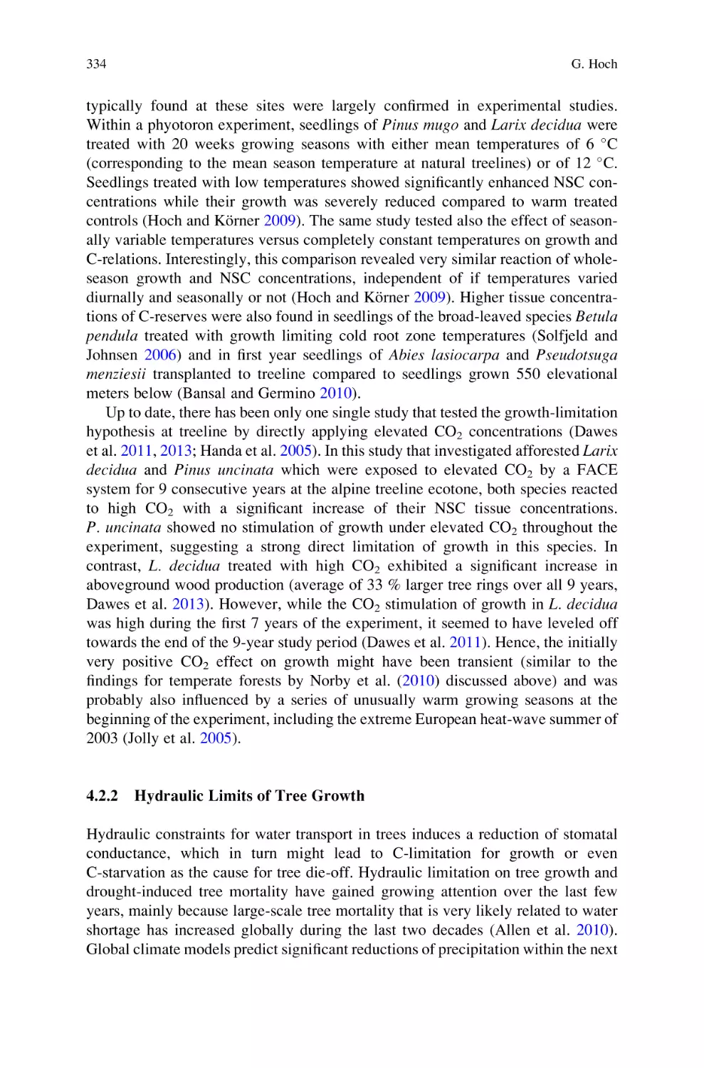 4.2.2 Hydraulic Limits of Tree Growth