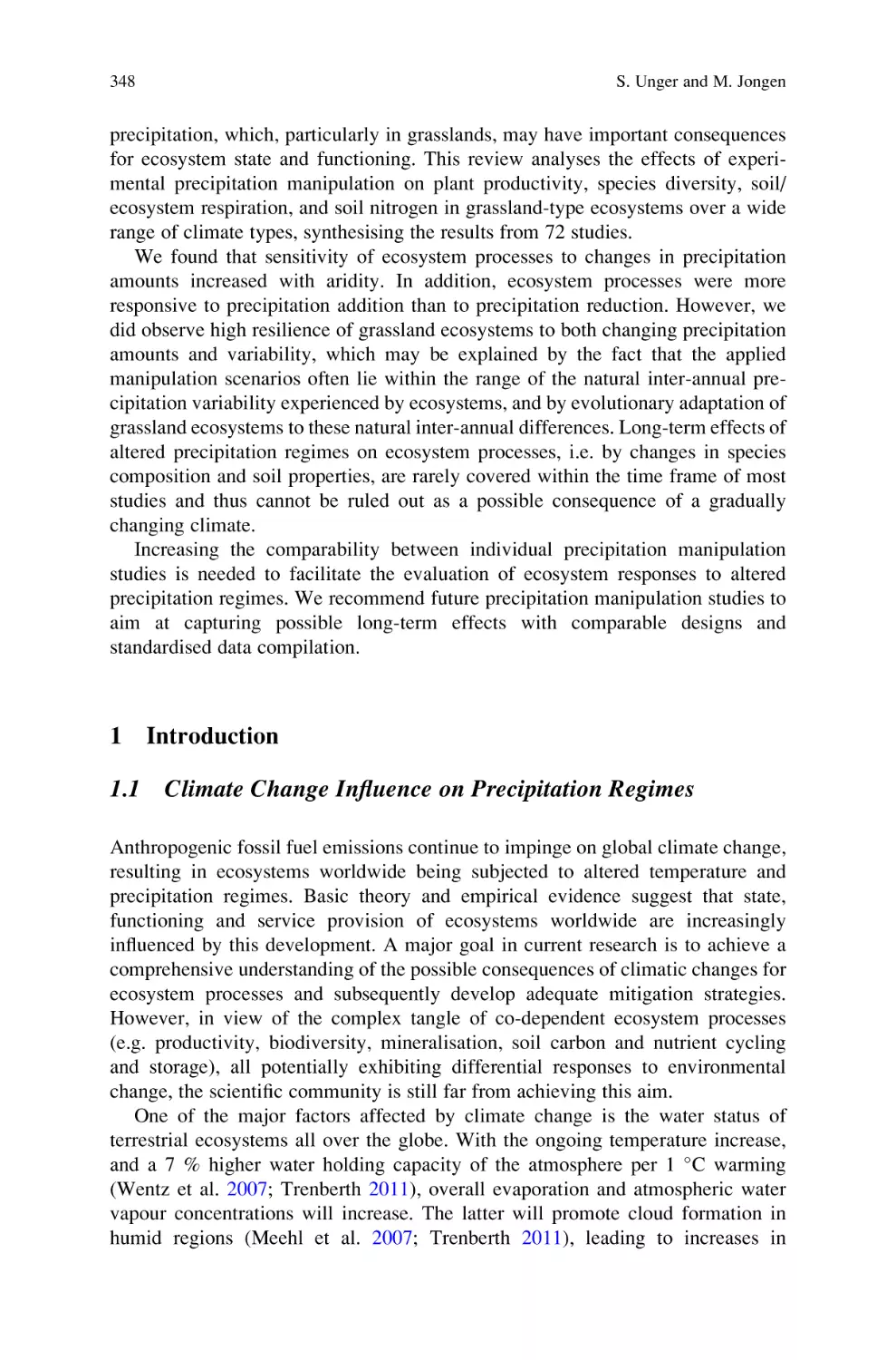 1 Introduction
1.1 Climate Change Influence on Precipitation Regimes