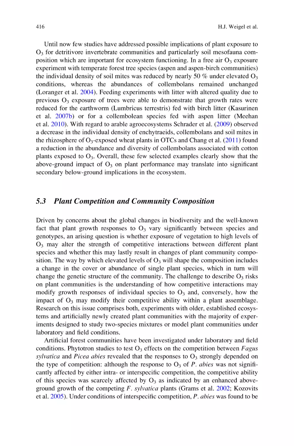 5.3 Plant Competition and Community Composition