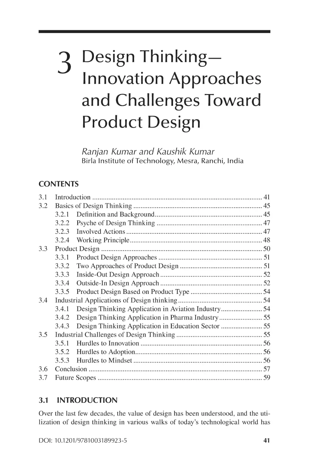 Chapter 3 Design Thinking—Innovation Approaches and Challenges Toward Product Design