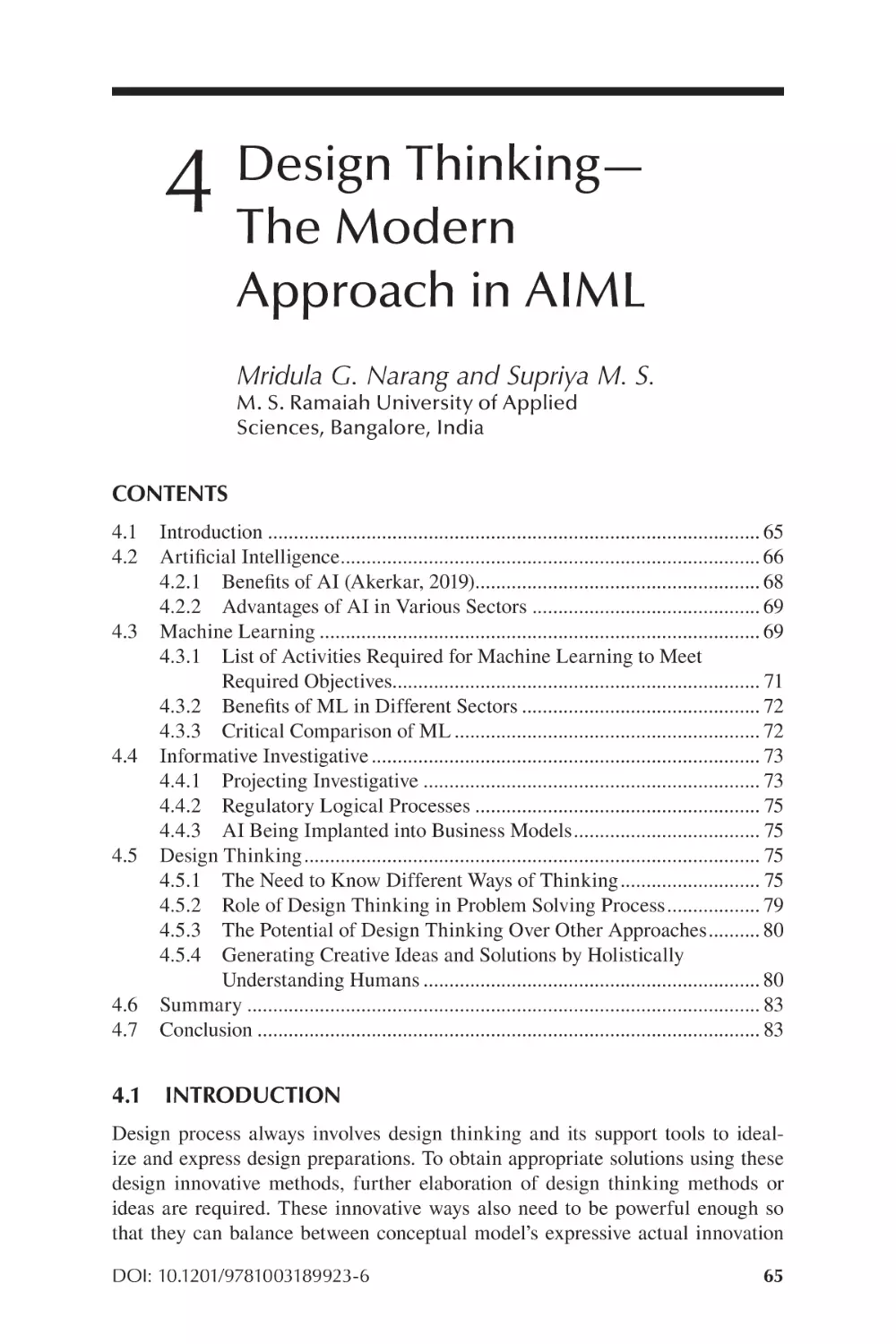 Chapter 4 Design Thinking—The Modern Approach in AIML