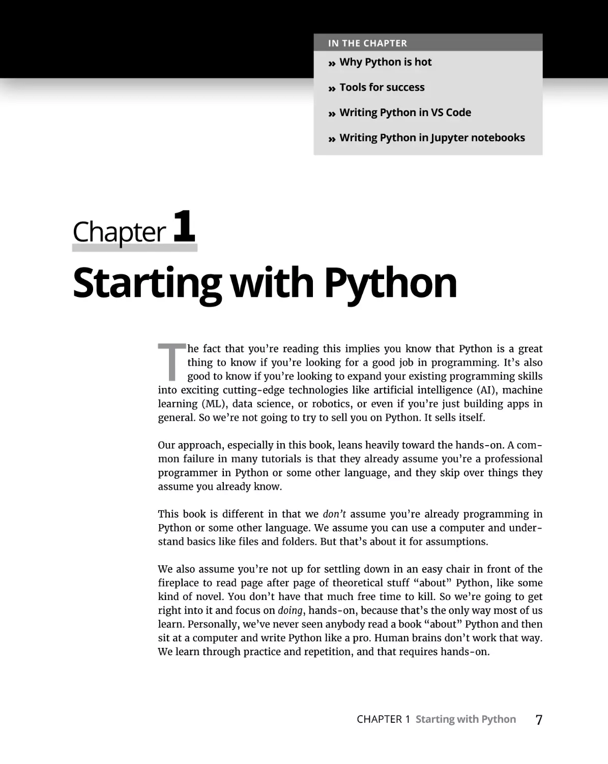 Chapter 1 Starting with Python