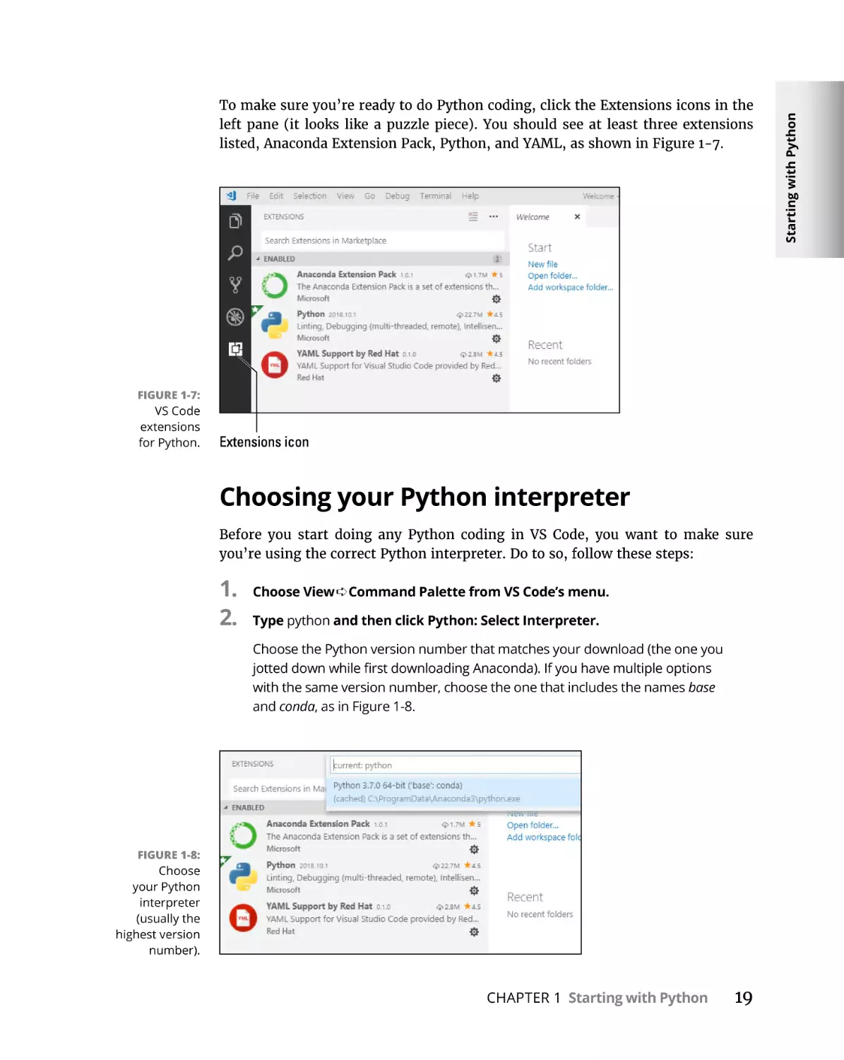 Choosing your Python interpreter