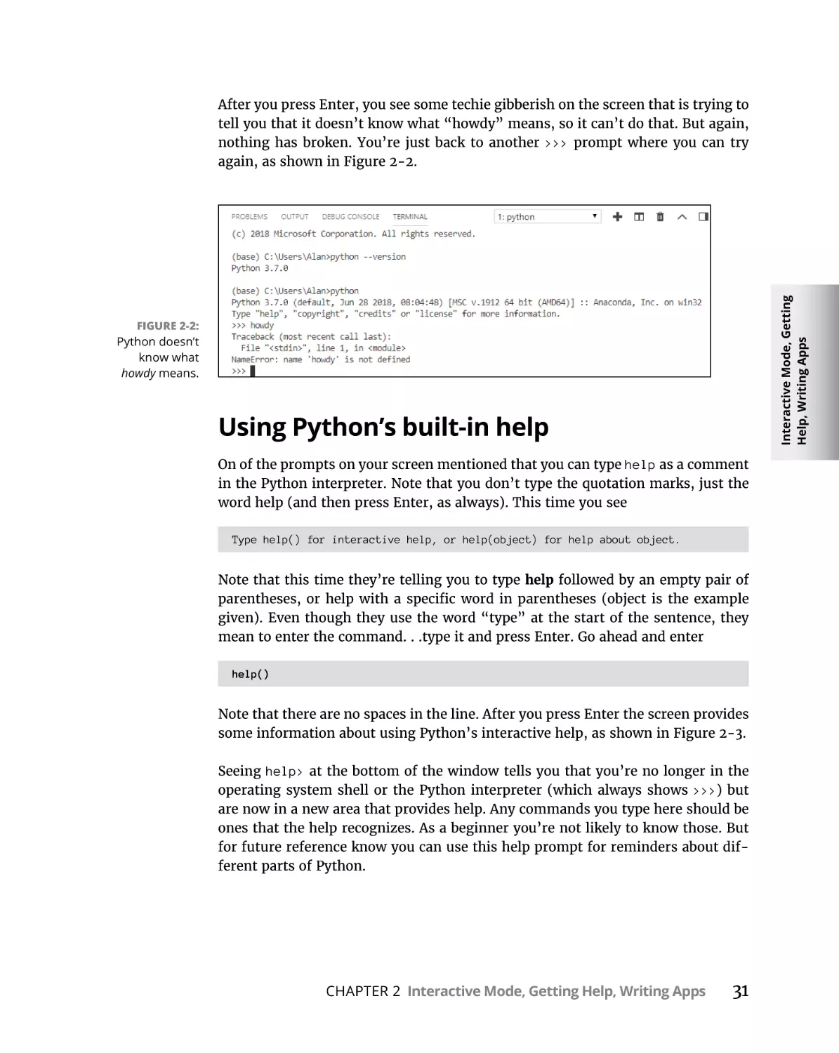 Using Python’s built-in help