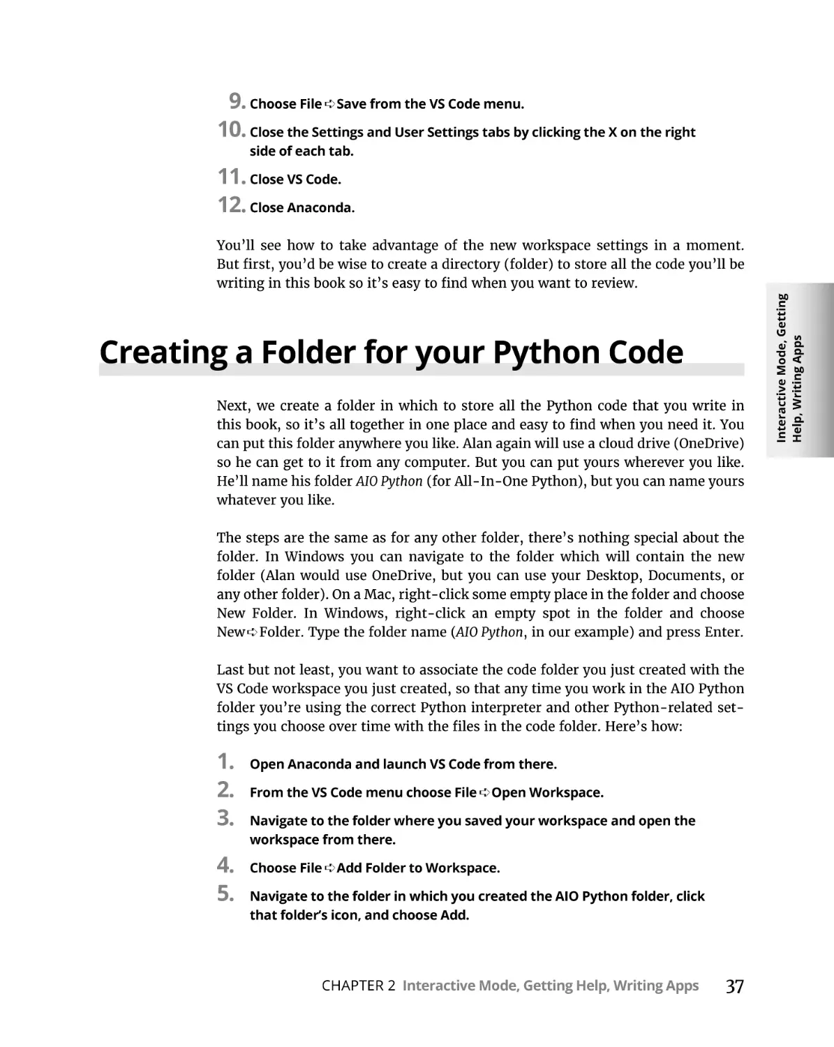 Creating a Folder for your Python Code