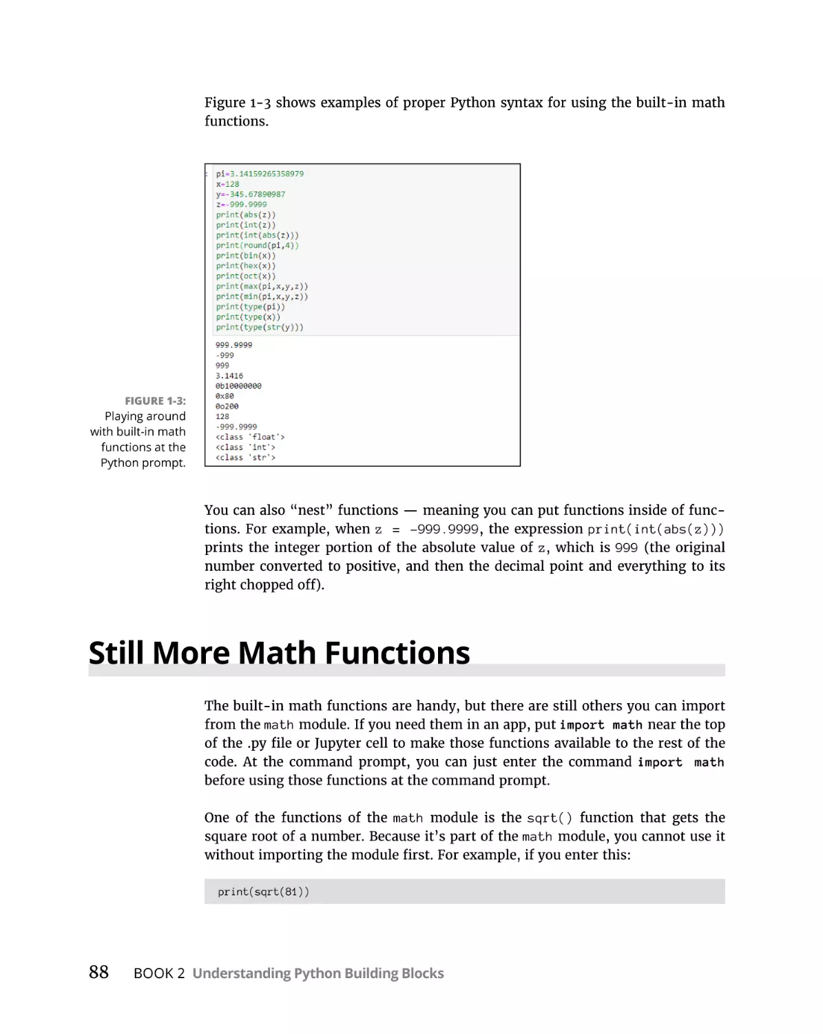 Still More Math Functions