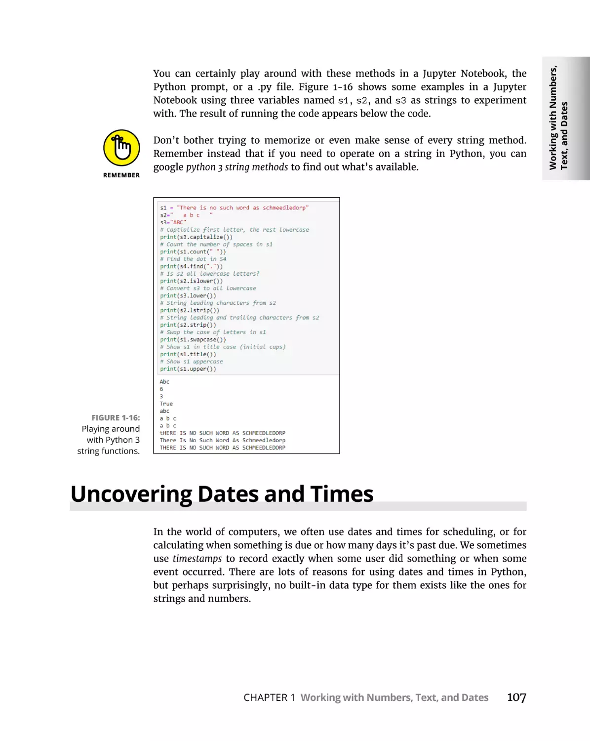Uncovering Dates and Times