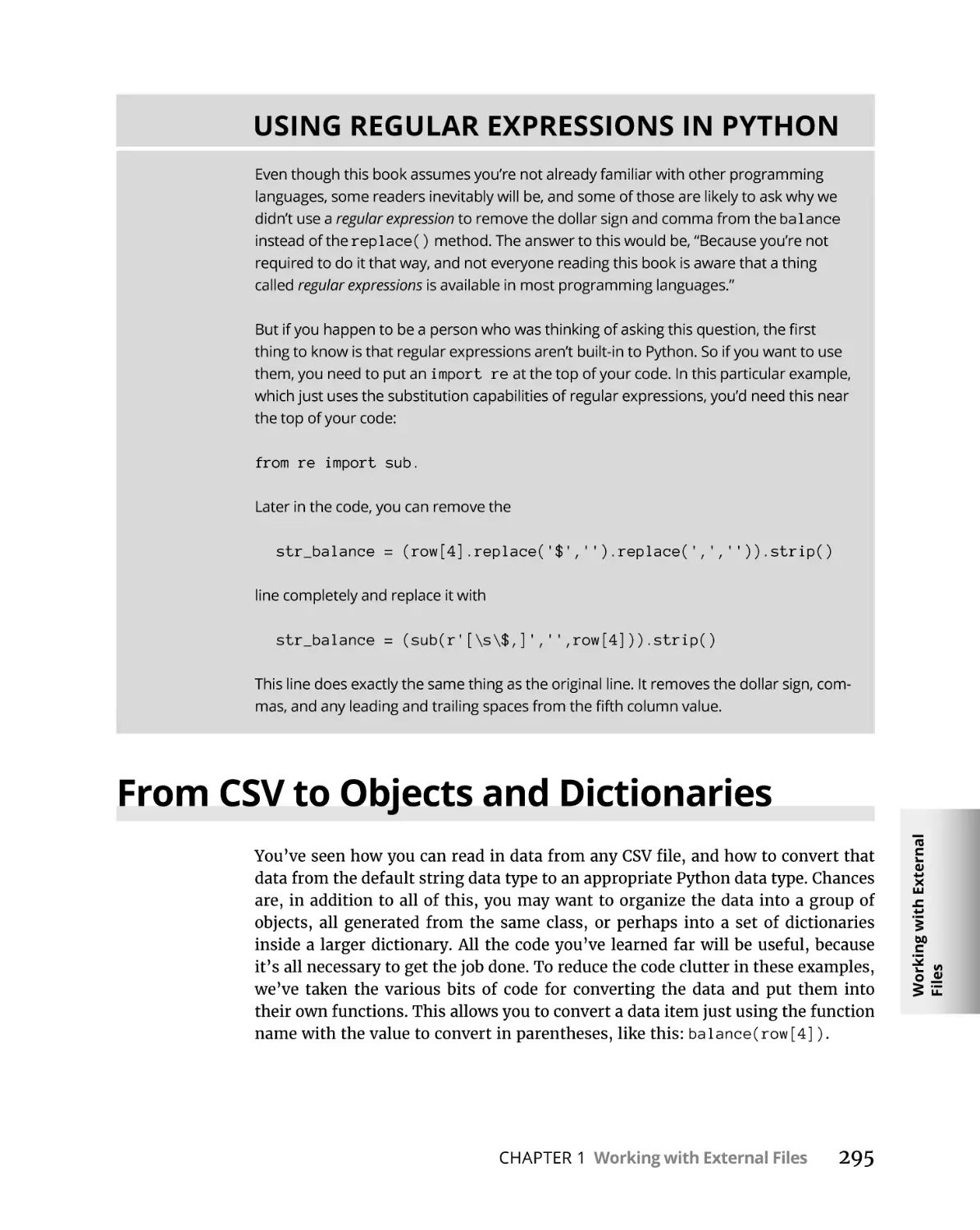 From CSV to Objects and Dictionaries