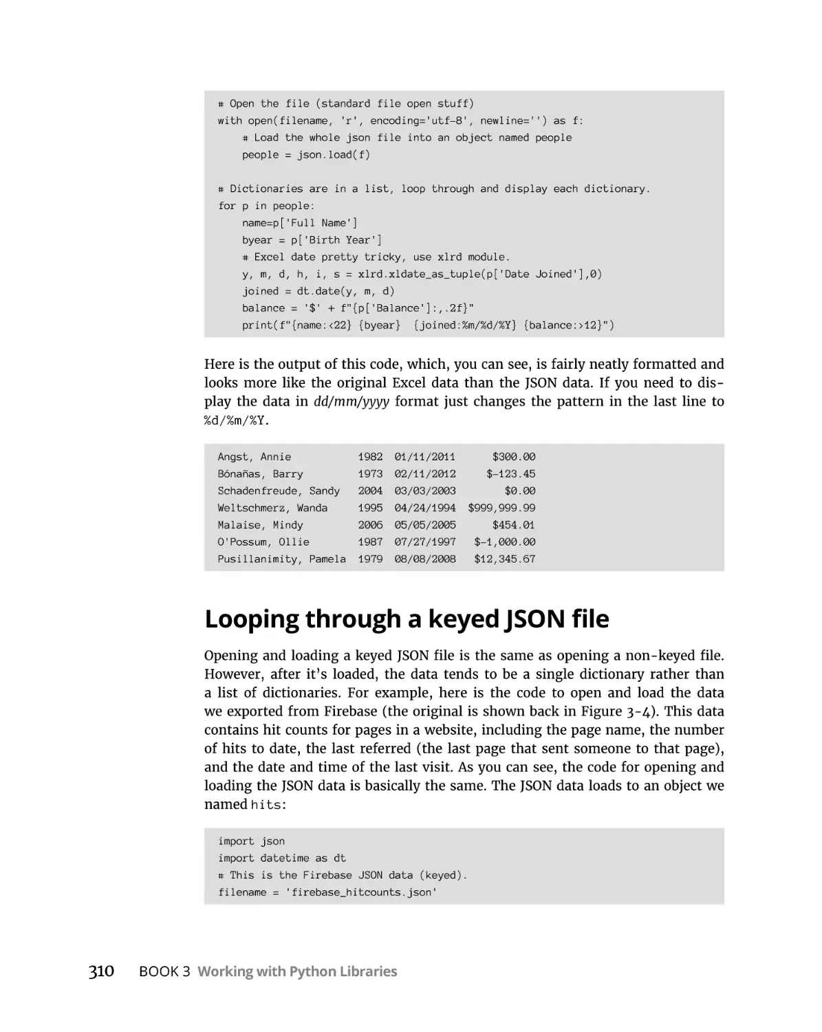 Looping through a keyed JSON file