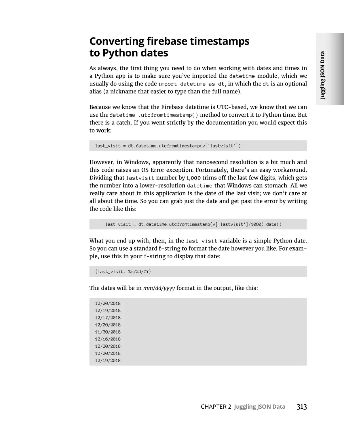 Converting firebase timestamps to Python dates