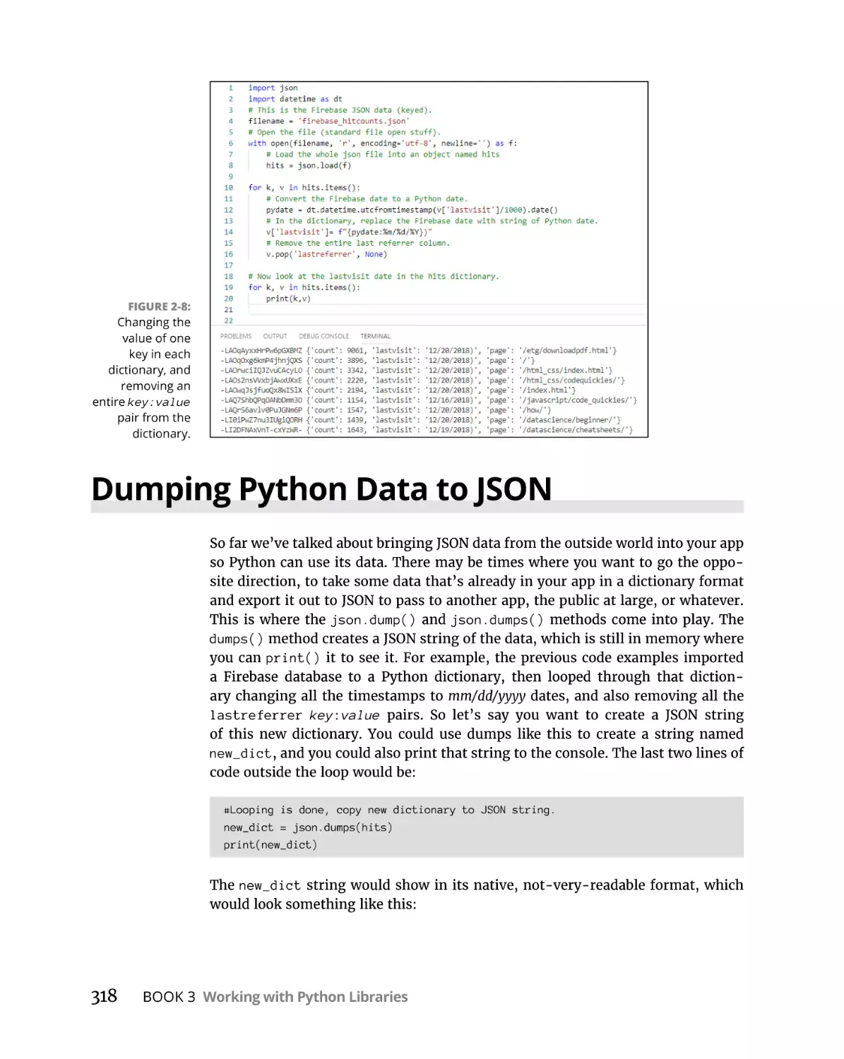Dumping Python Data to JSON