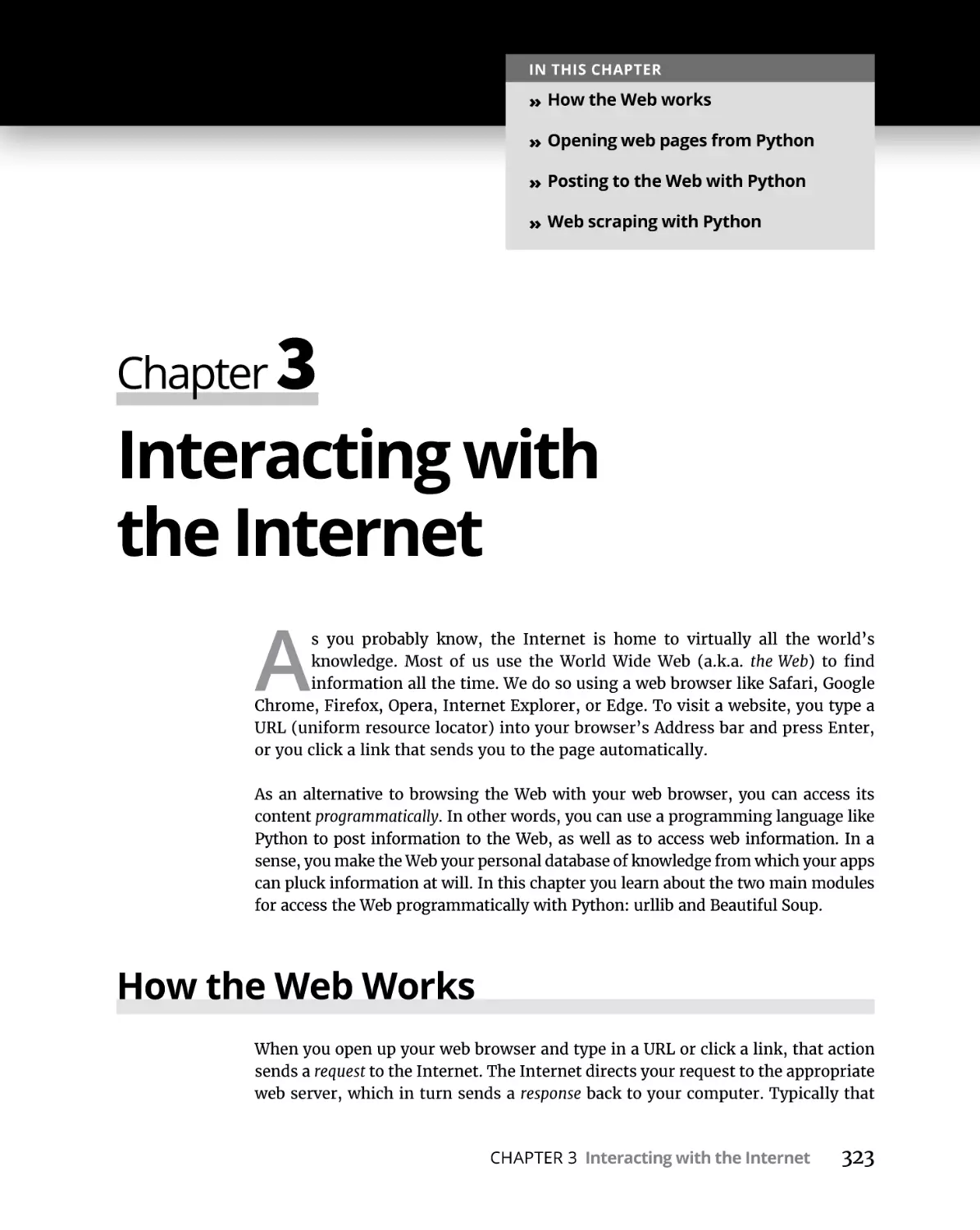 Chapter 3 Interacting with the Internet
How the Web Works