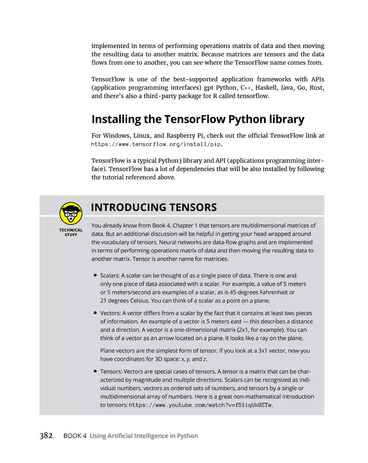 Installing the TensorFlow Python library