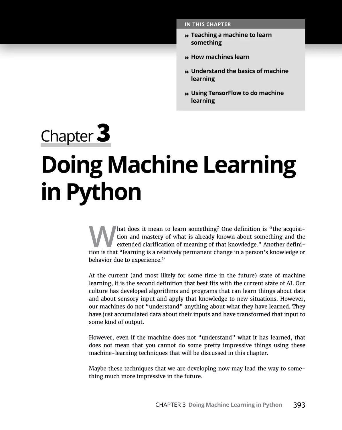 Chapter 3 Doing Machine Learning in Python