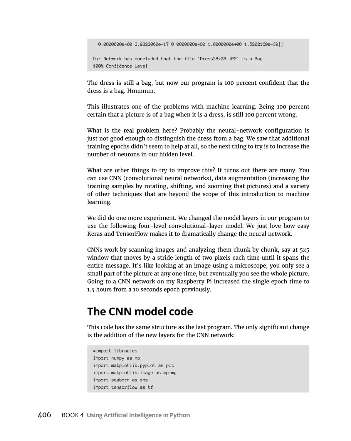 The CNN model code
