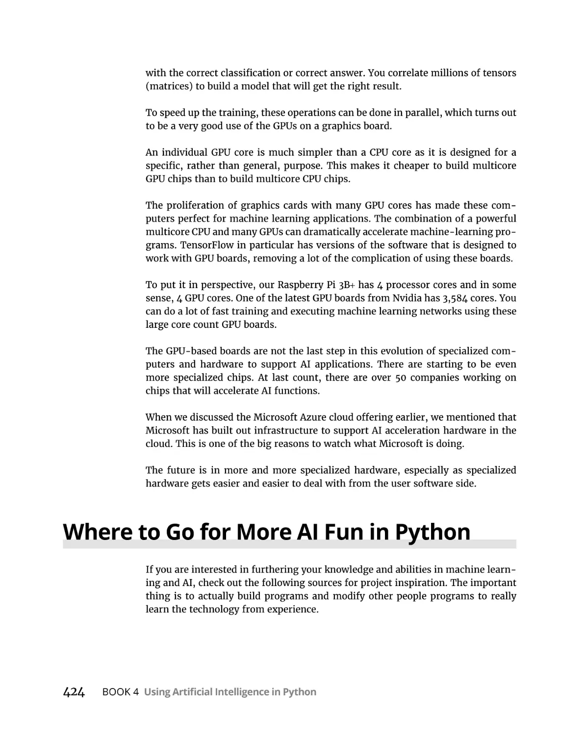 Where to Go for More AI Fun in Python