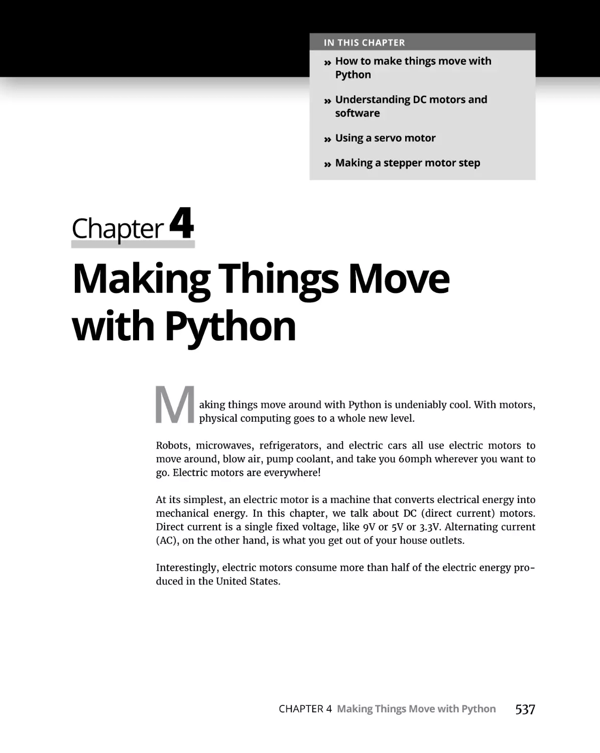 Chapter 4 Making Things Move with Python