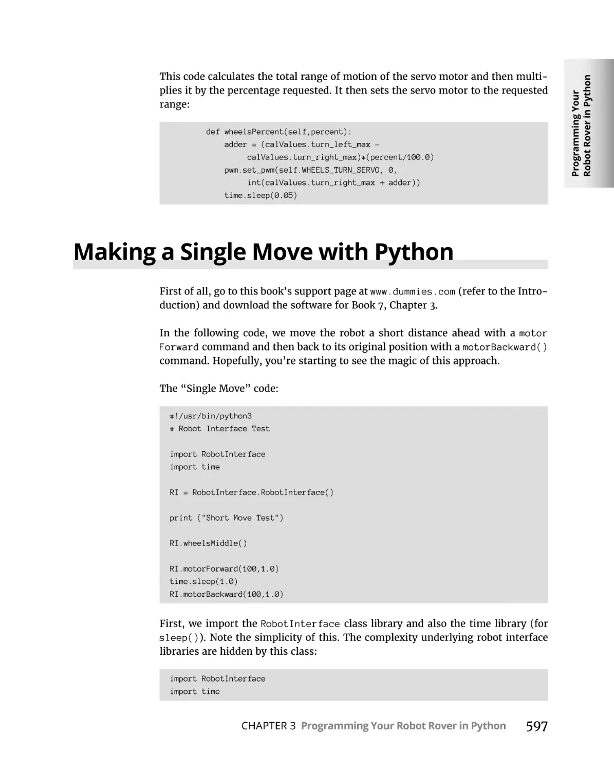 Making a Single Move with Python