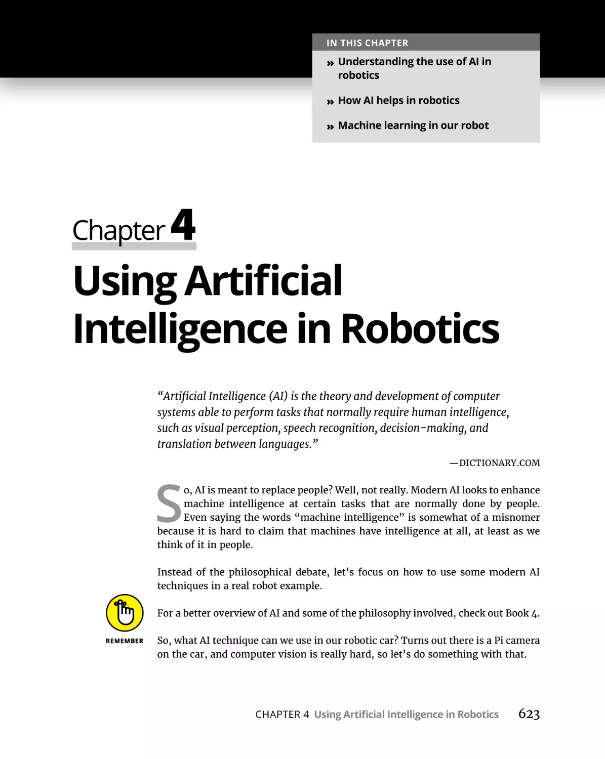 Chapter 4 Using Artificial Intelligence in Robotics