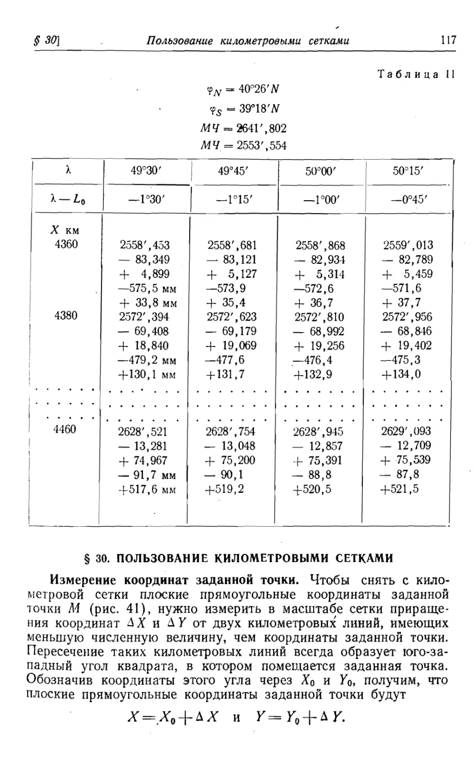 30. Пользование километровыми сетками