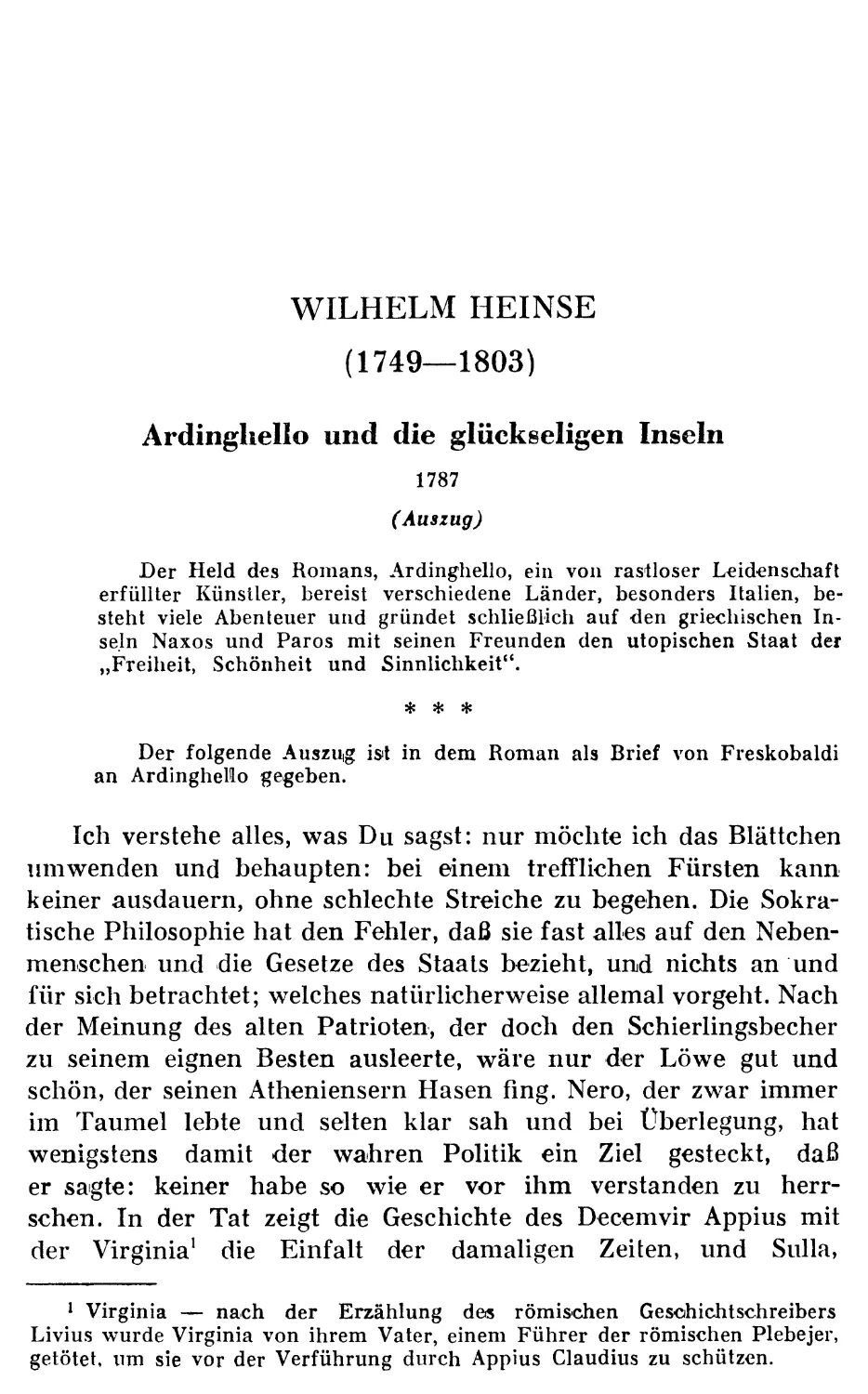 WILHELM HEINSE