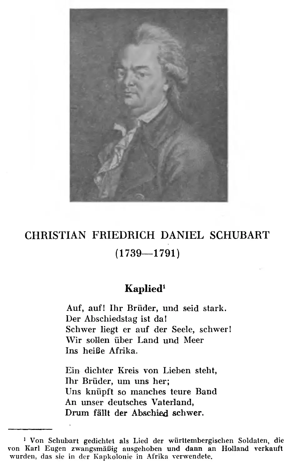 CHRISTIAN FRIEDRICH DANIEL SCHUBART