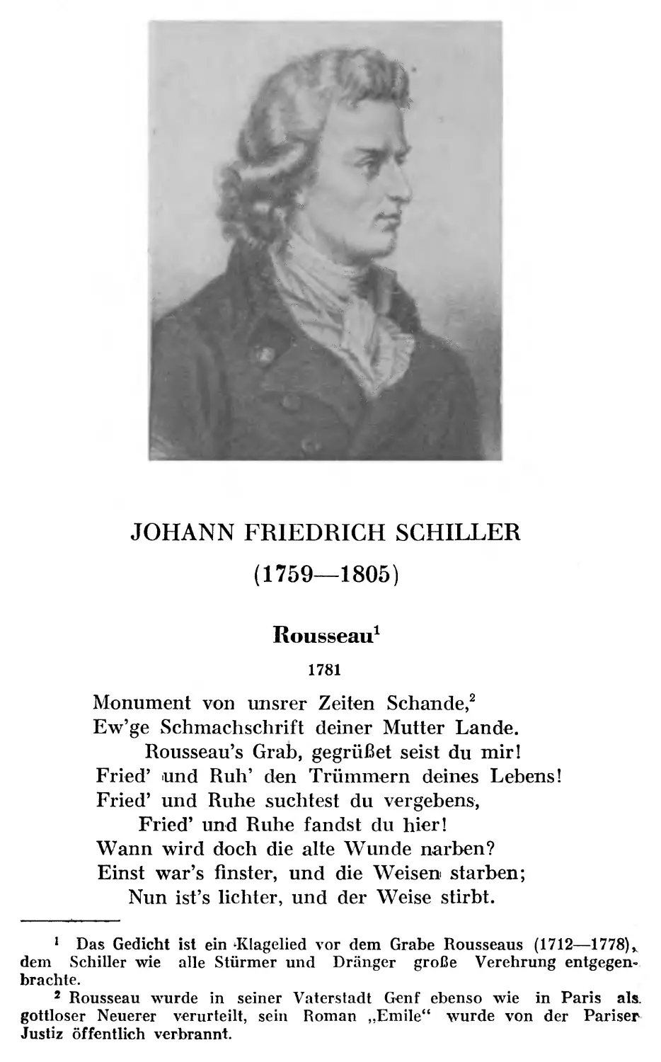 JOHANN FRIEDRICH SCHILLER