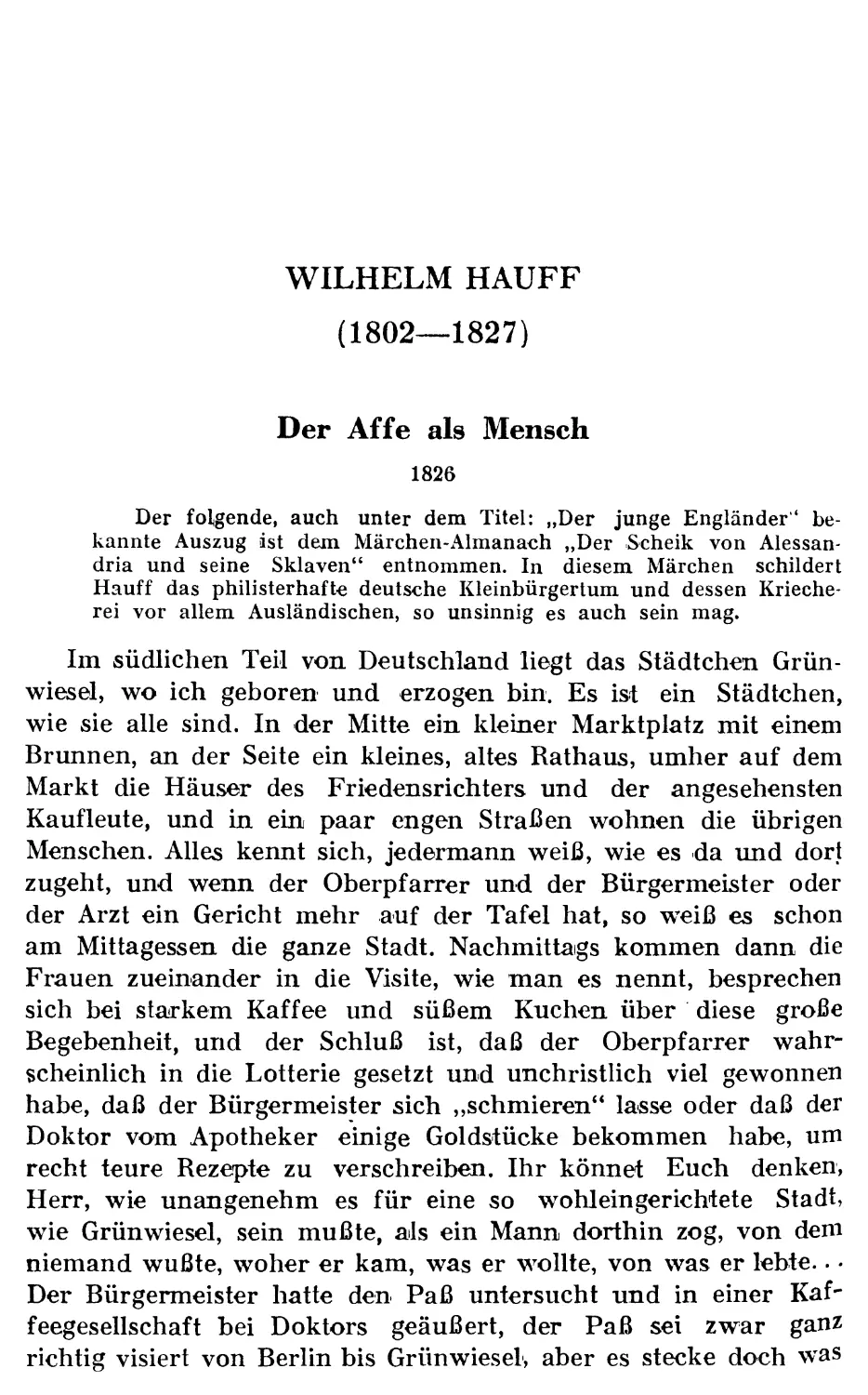 WILHELM HAUFF