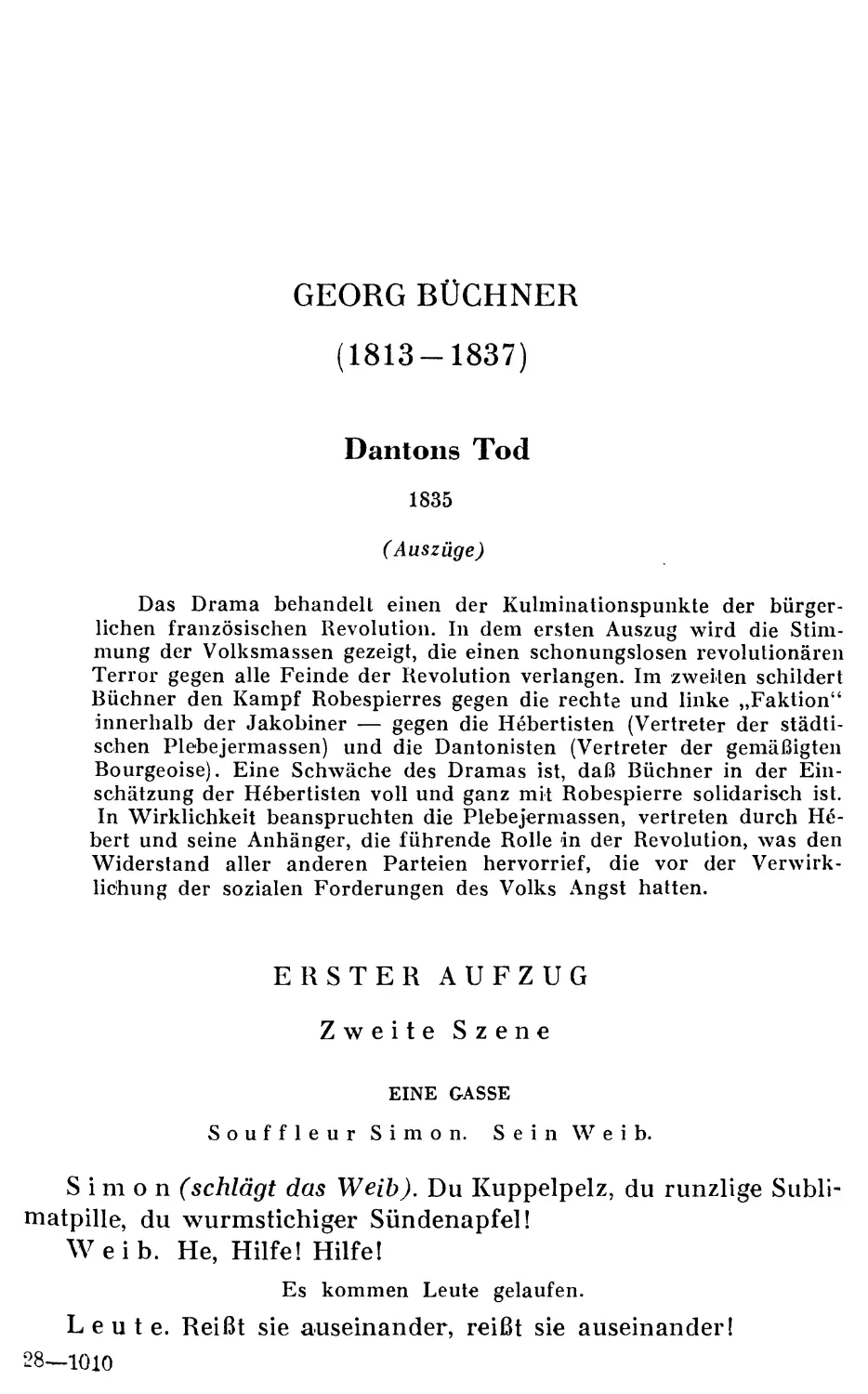 GEORG BÜCHNER