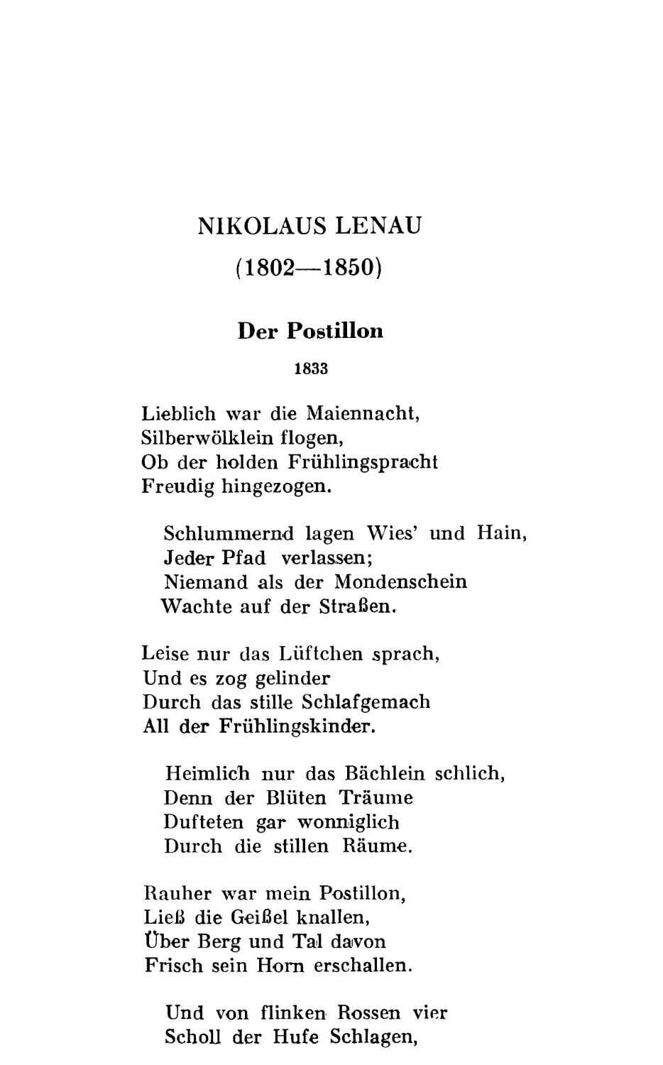 NIKOLAUS LENAU