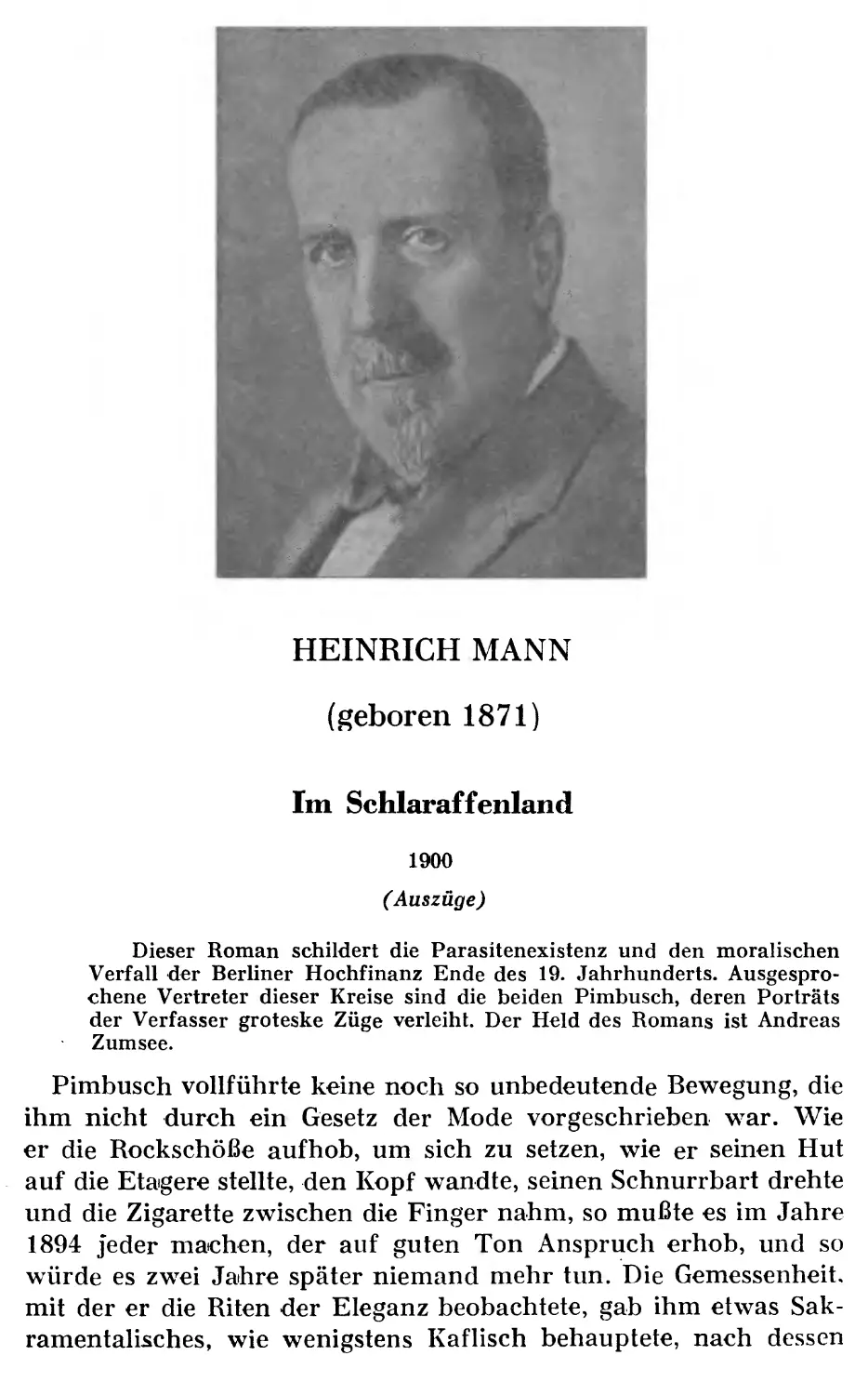 HEINRICH MANN