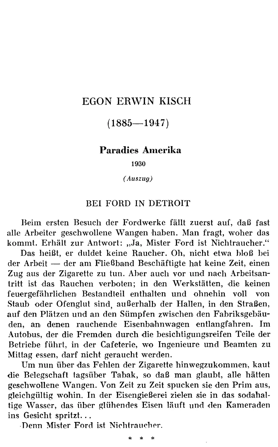 EGON ERWIN KISCH