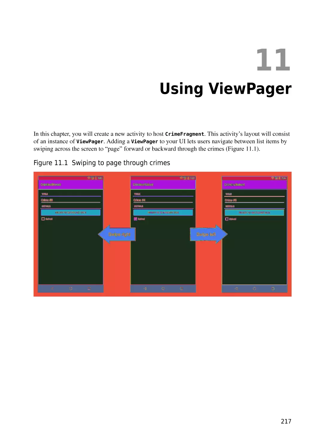 Chapter 11  Using ViewPager