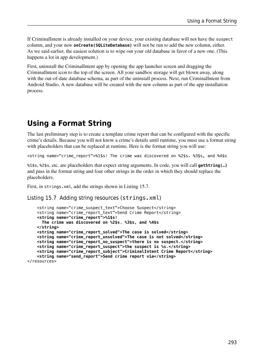 Using a Format String