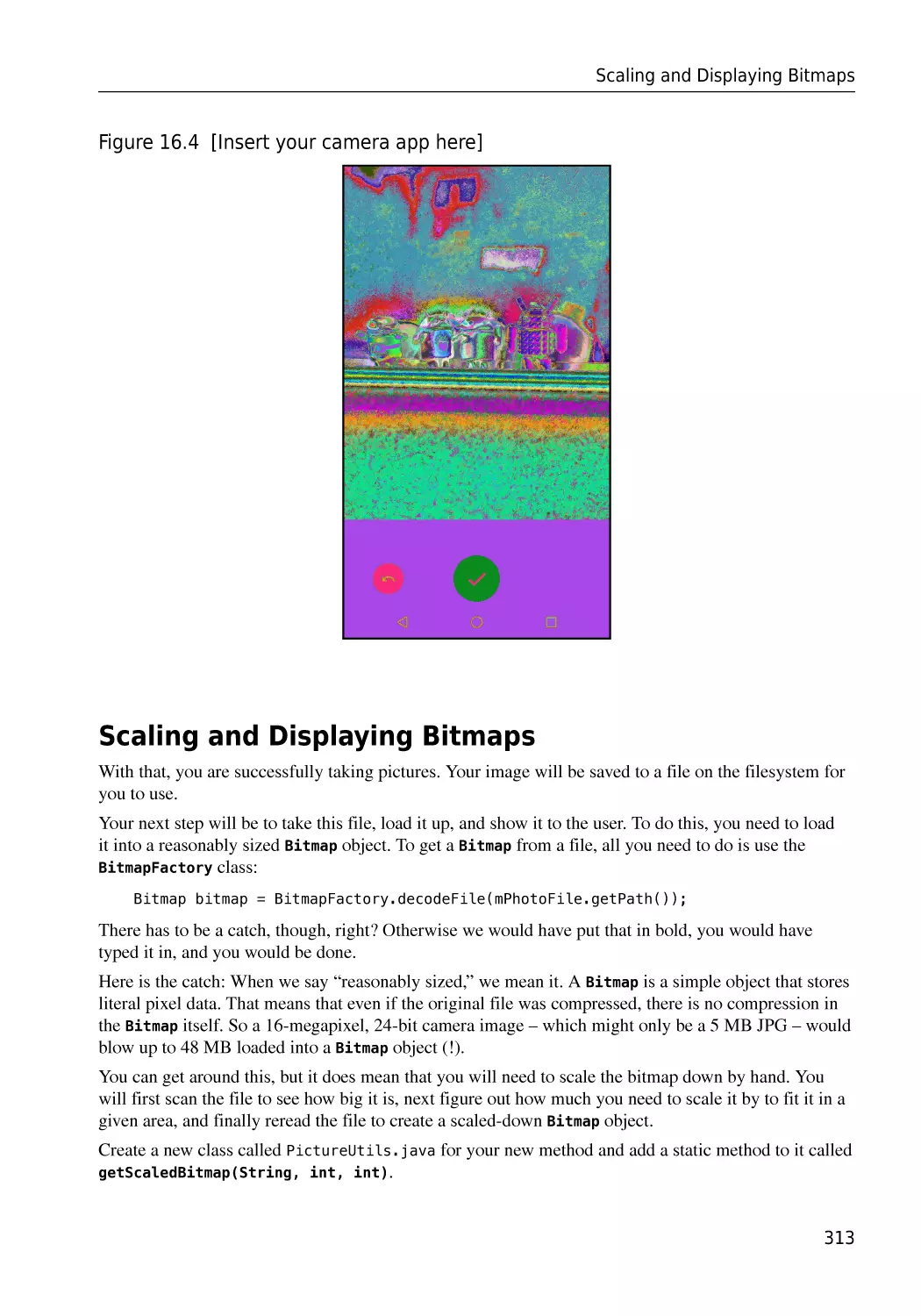 Scaling and Displaying Bitmaps