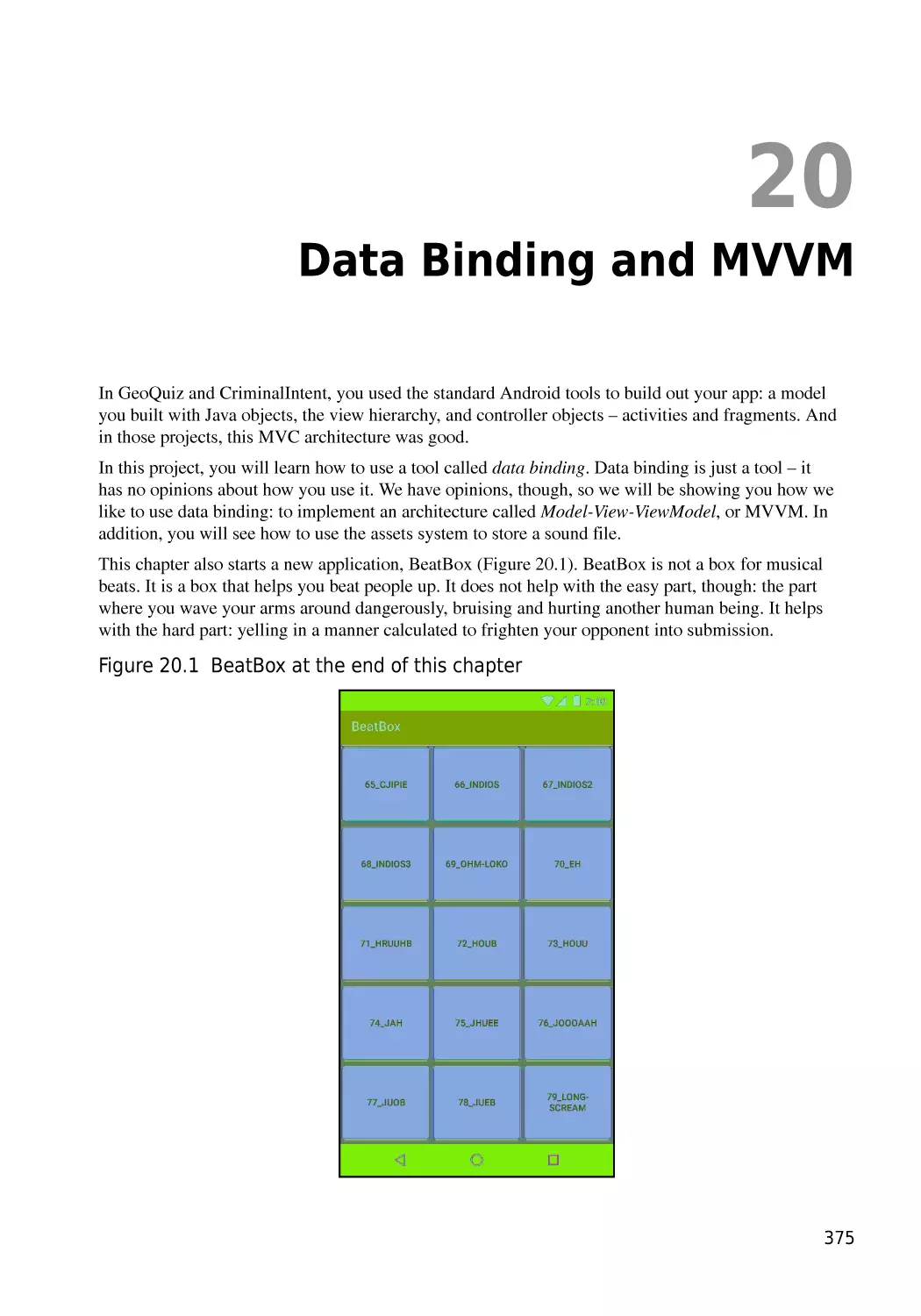 Chapter 20  Data Binding and MVVM