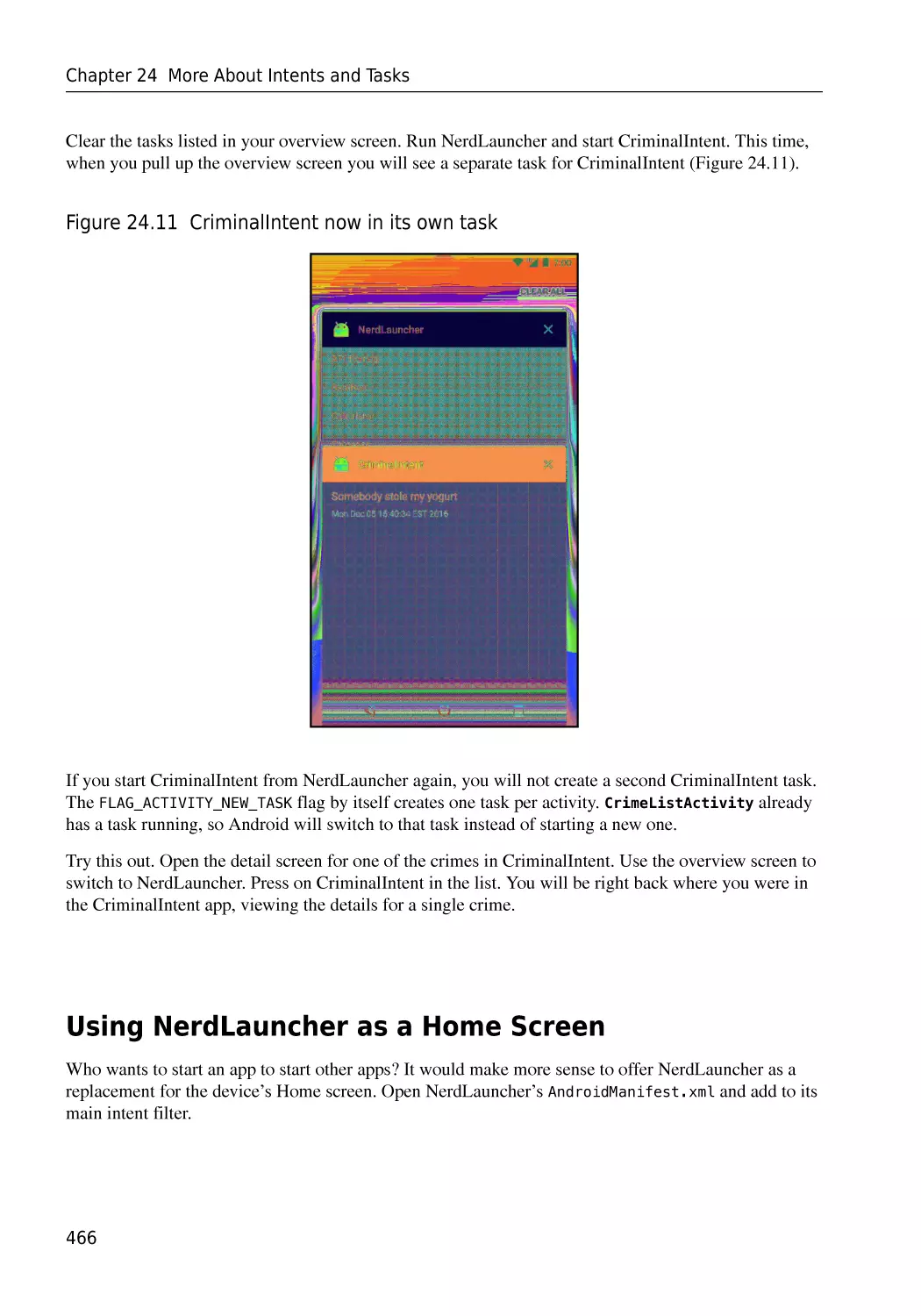 Using NerdLauncher as a Home Screen