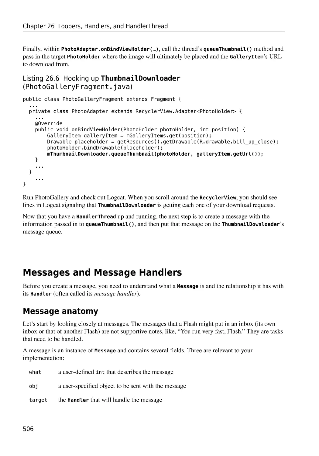 Messages and Message Handlers
Message anatomy