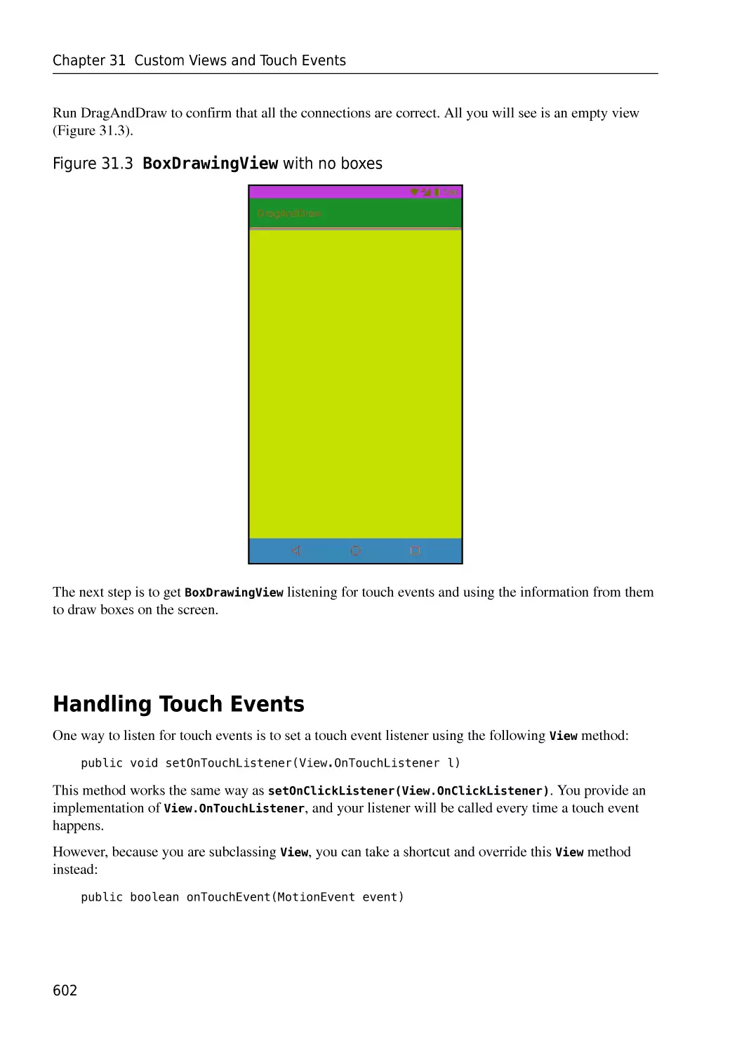 Handling Touch Events