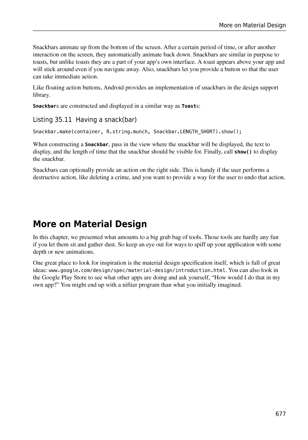 More on Material Design