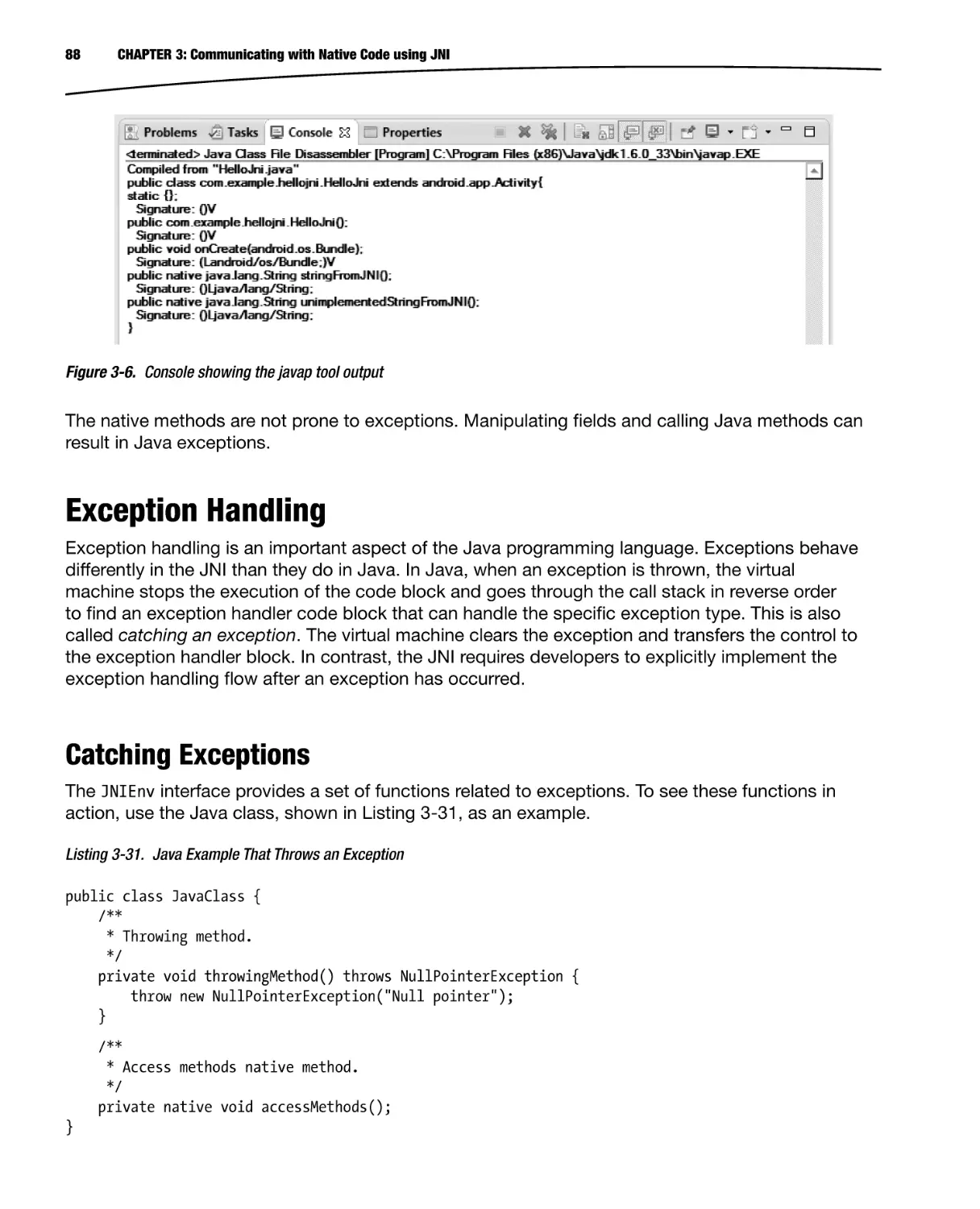 Exception Handling
Catching Exceptions