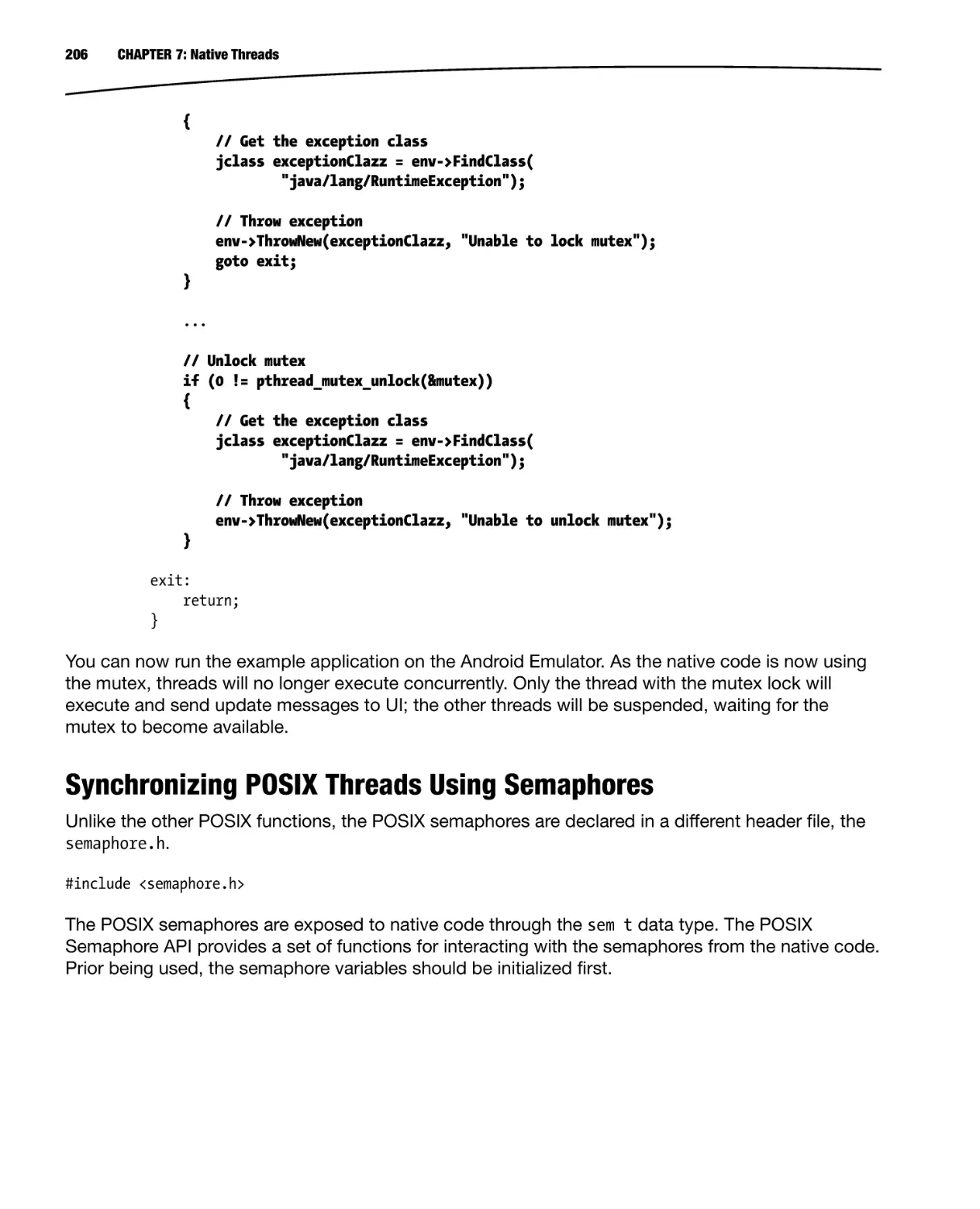 Synchronizing POSIX Threads Using Semaphores