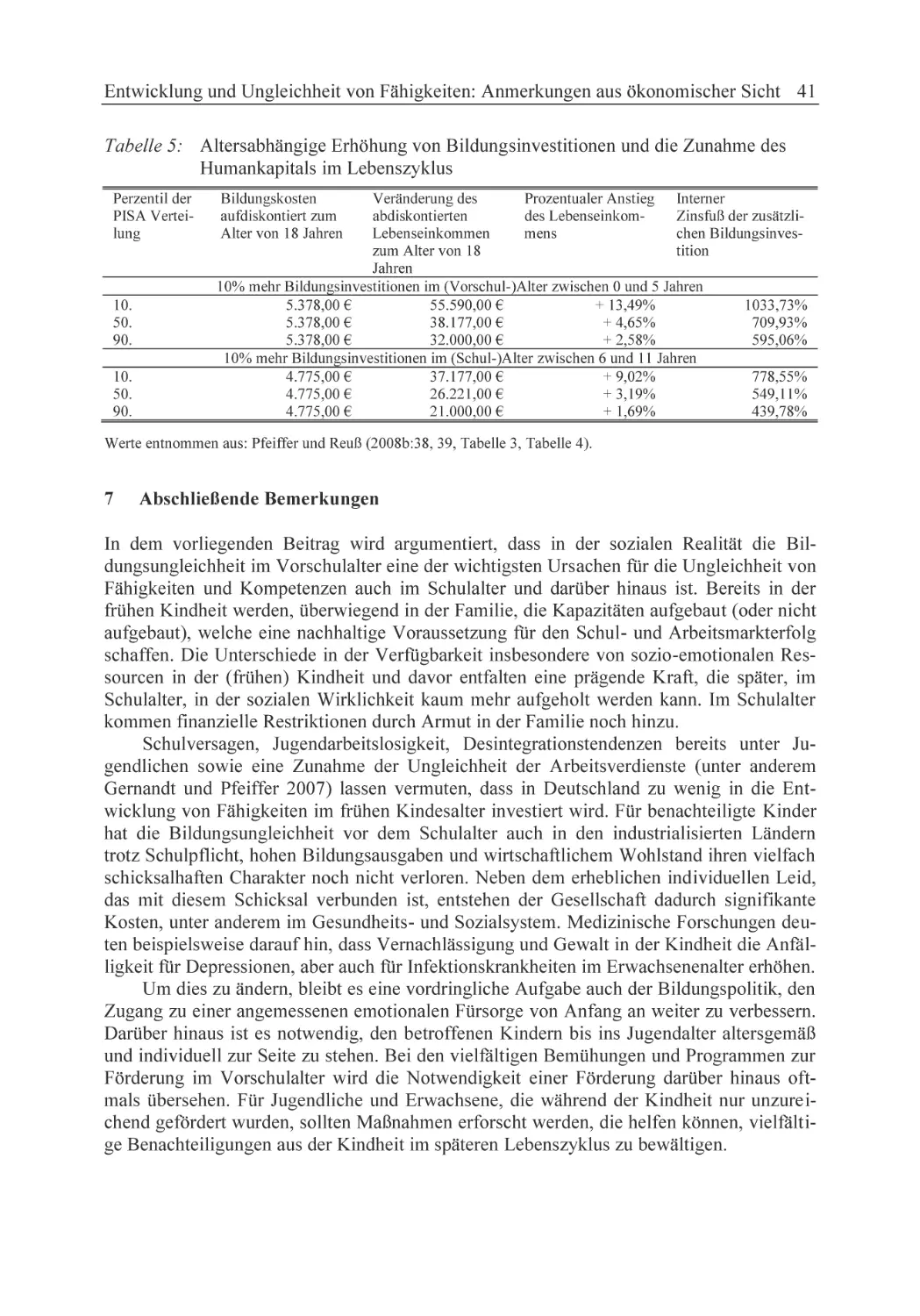 7 Abschließende Bemerkungen